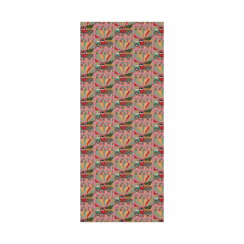 Christmas Retro Boho Pickup Wrapping Paper Holiday Gift Wrap with Perfect for Christmas Presents, Crafting, Holiday Decor Premium Quality Perfect for Gift - MRSBYVALLE