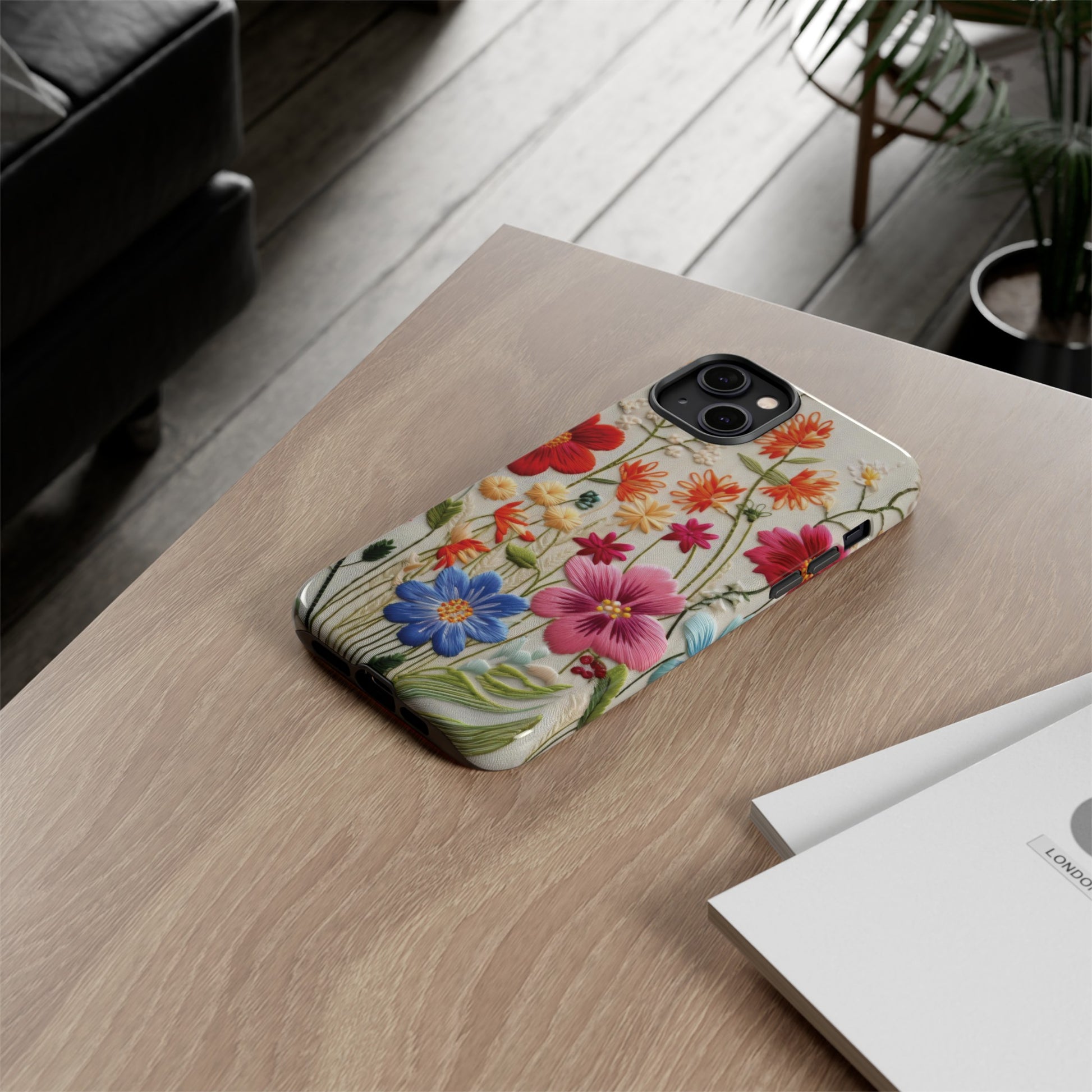 3D Floral Phone Case Elegant Faux Flower Durable for iPhone Samsung Smartphone iPhone 15, 14, 13 Samsung Gift for Mom