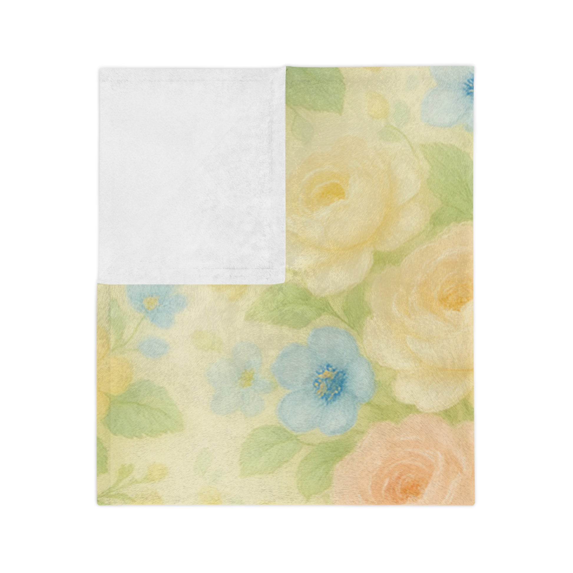Vintage floral Yellow Flower Throw Blanket – Cozy Soft Botanical Design for Bed, Couch, or Reading Nook, Perfect Gift for Nature Lovers & Home Refresh