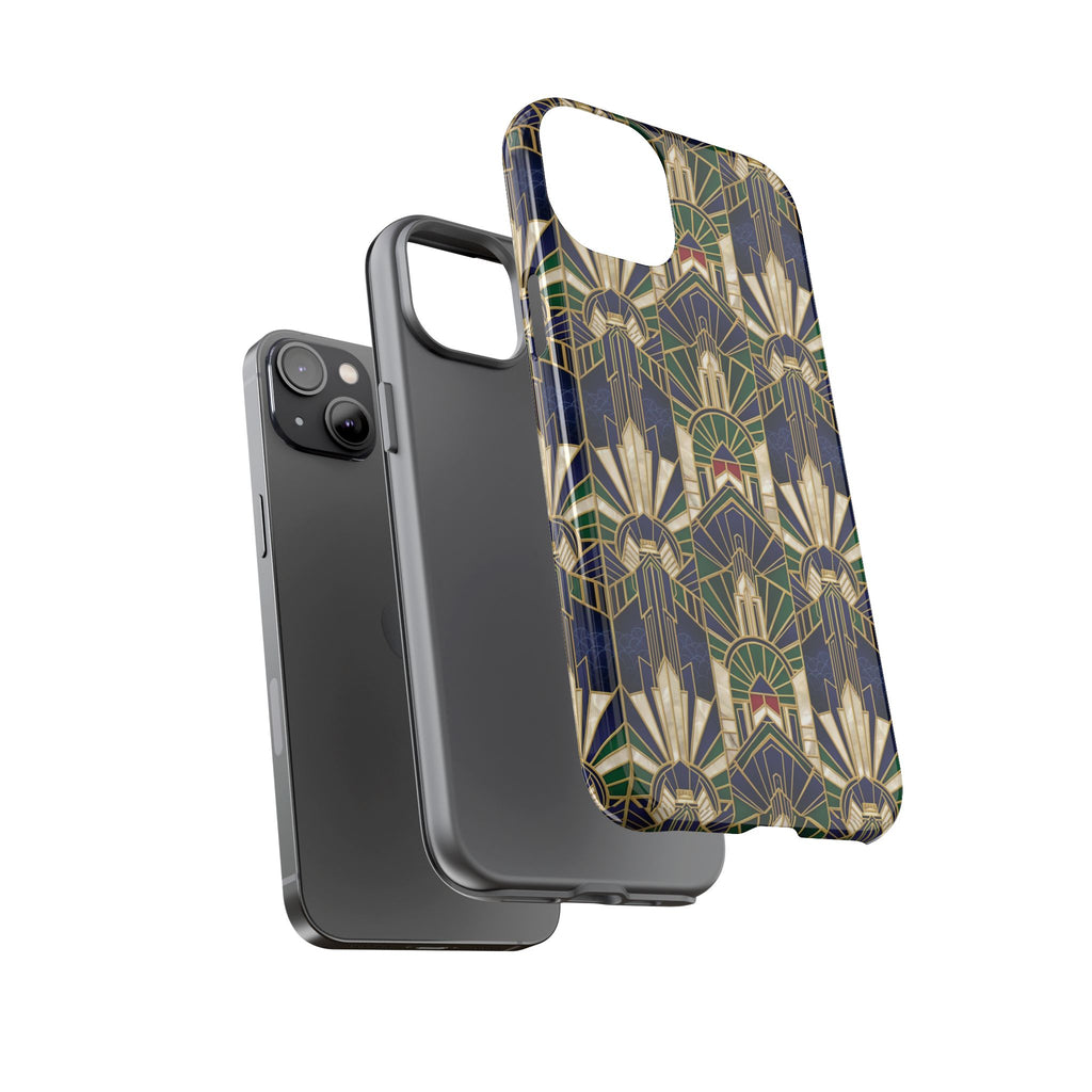 Navy & Gold Art Deco Phone Case — Imperial Art Deco Tough Case