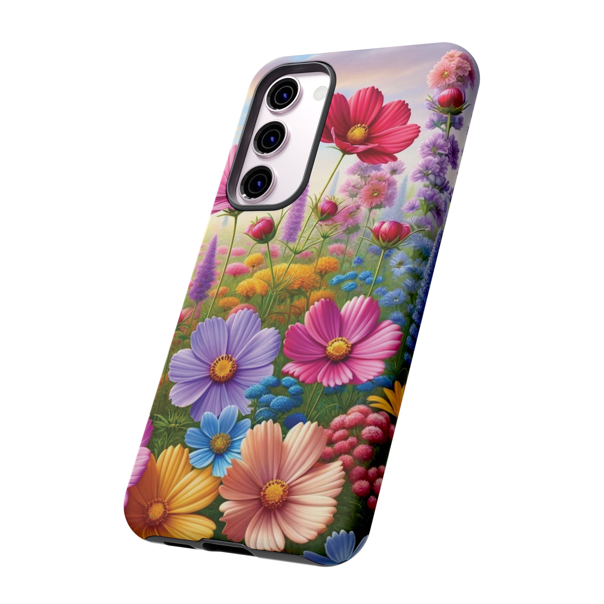 Bright Floral Phone Case Durable for iPhone Samsung Gift iPhone 15, 14, 13 Samsung Pixel Gift for Mom Accessory Gift for Her
