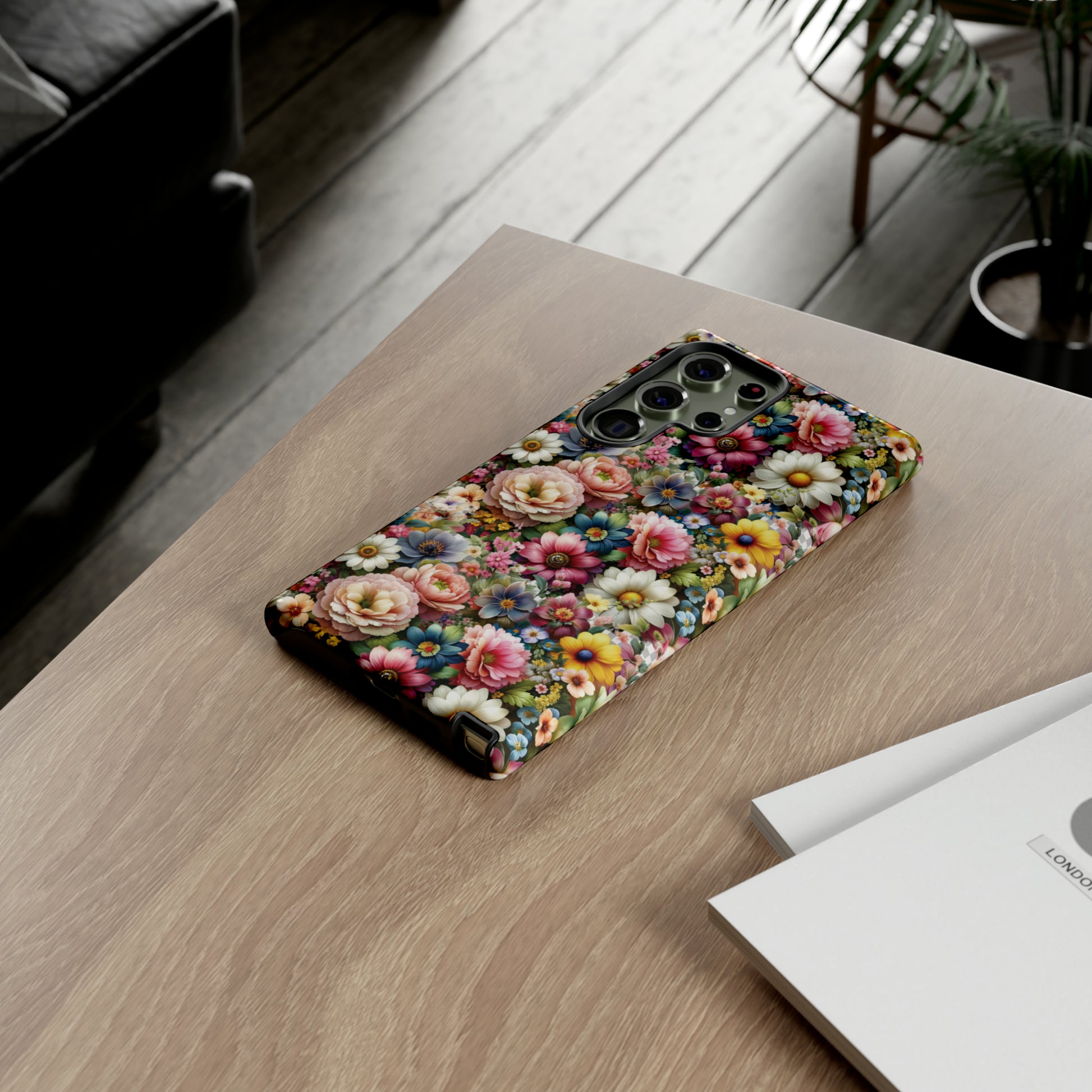 Floral Luxury Phone Tough Case Floral Elegant Durable Stylish for Modern Devices iPhone 15, Samsung iPhone Samsung Accessory Gift for Her.