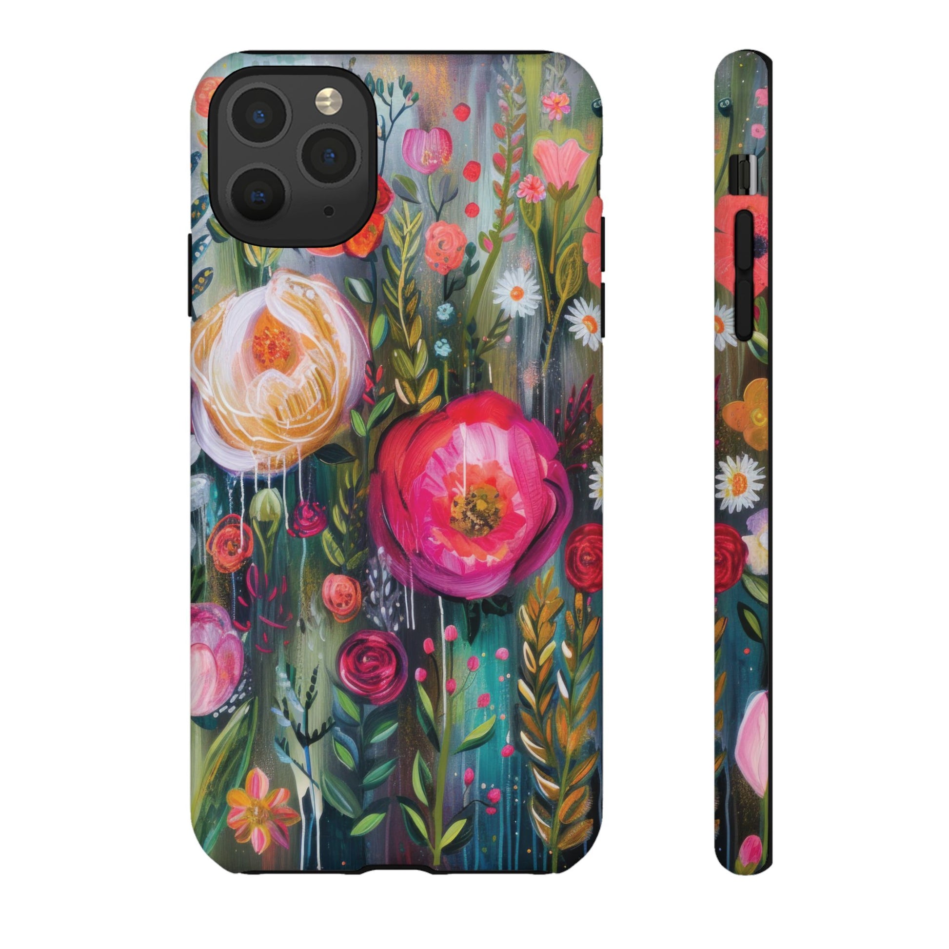 Watercolor Boho Floral Phone Case for iPhone 16 15 14 13 12  21 23 Samsung, and Pixel | Stylish Protective Cover Gift for Her Perfect for Floral Lover - MRSBYVALLE