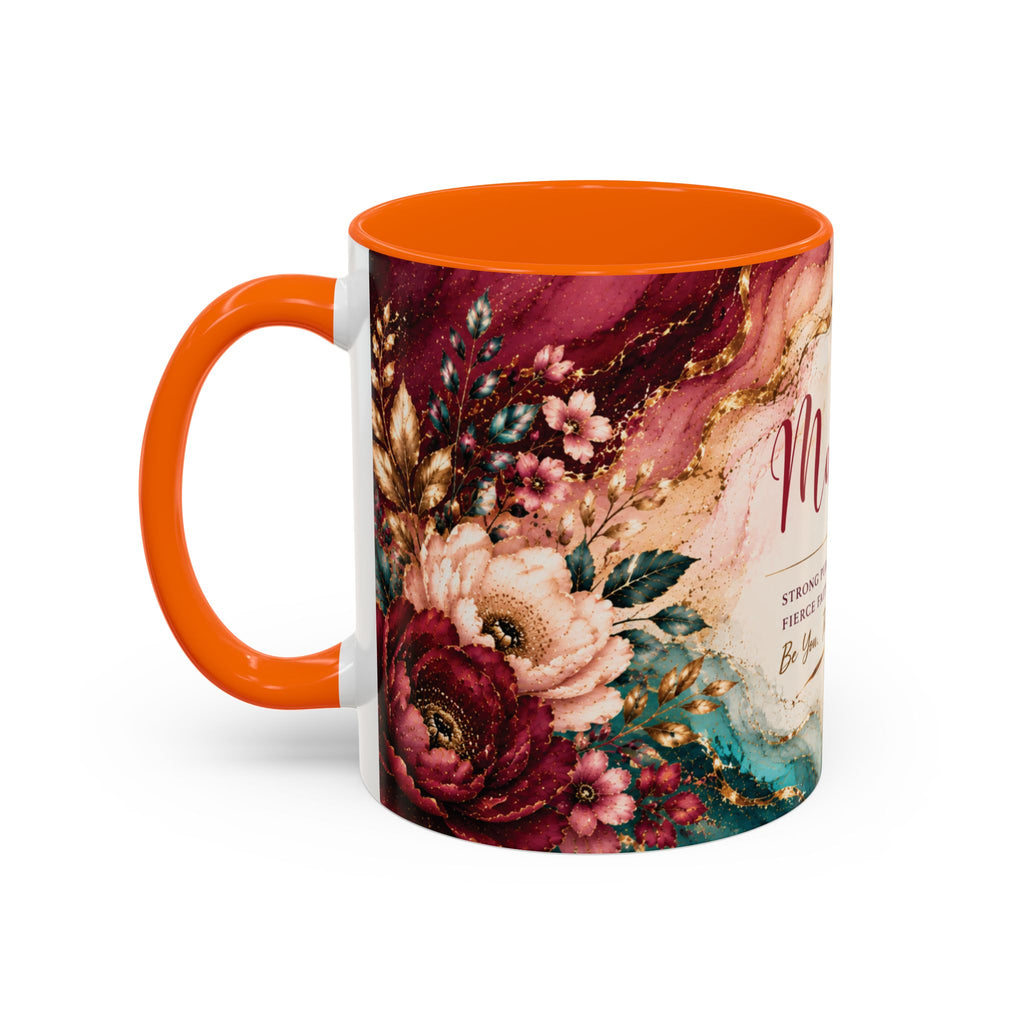 Personalized Name Mug for Women, Inspirational Color Handle Coffee Mug, 11 oz or 15 oz Gift for Her