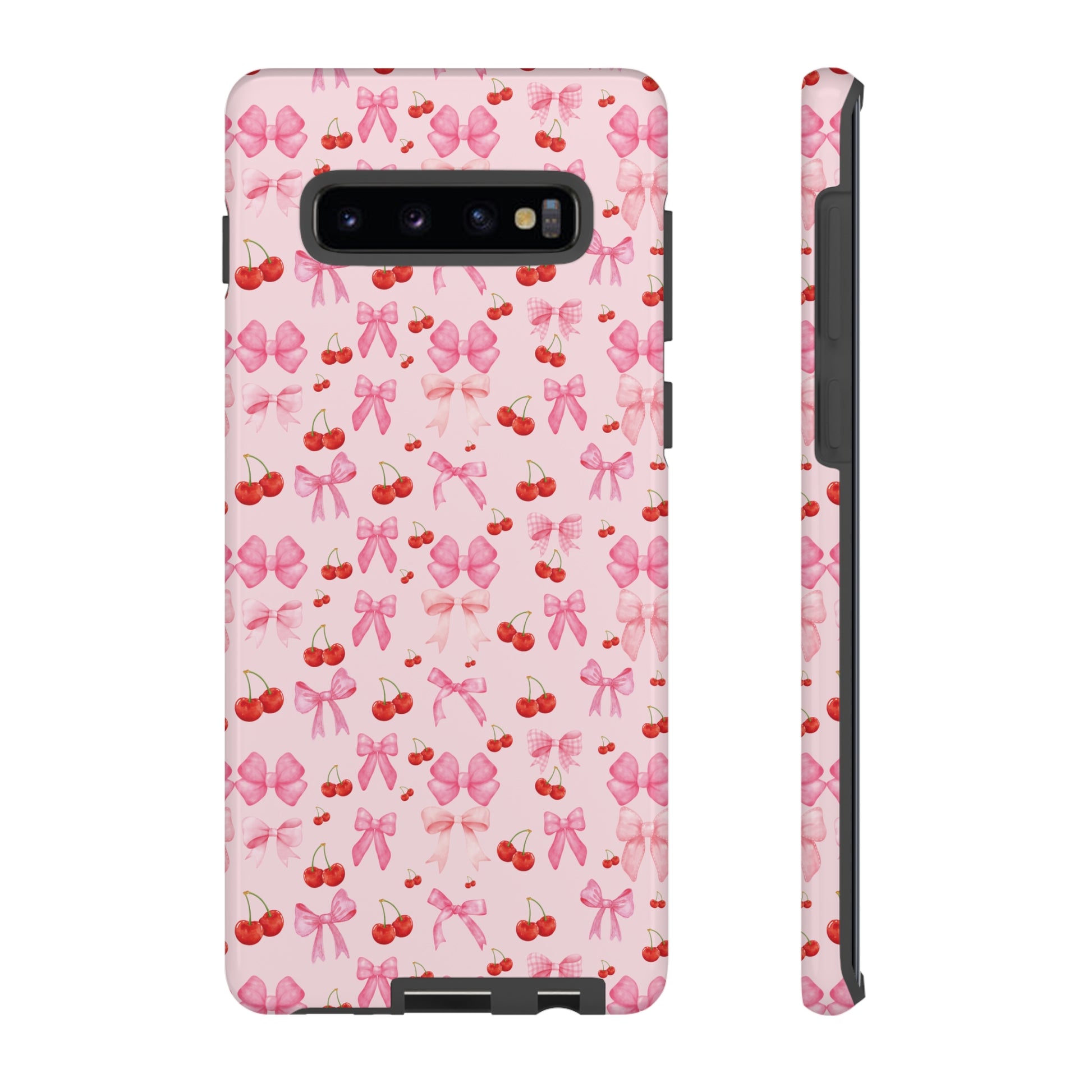 Coquette phone case Cherry Coquette Ribbon Bow iPhone Case Fruity, Girly Gift for Her Phone 15, Samsung iPhone Samsung Gift for Her Case iPhone 15, Samsung iPhone Samsung Accessory Gift for Her.