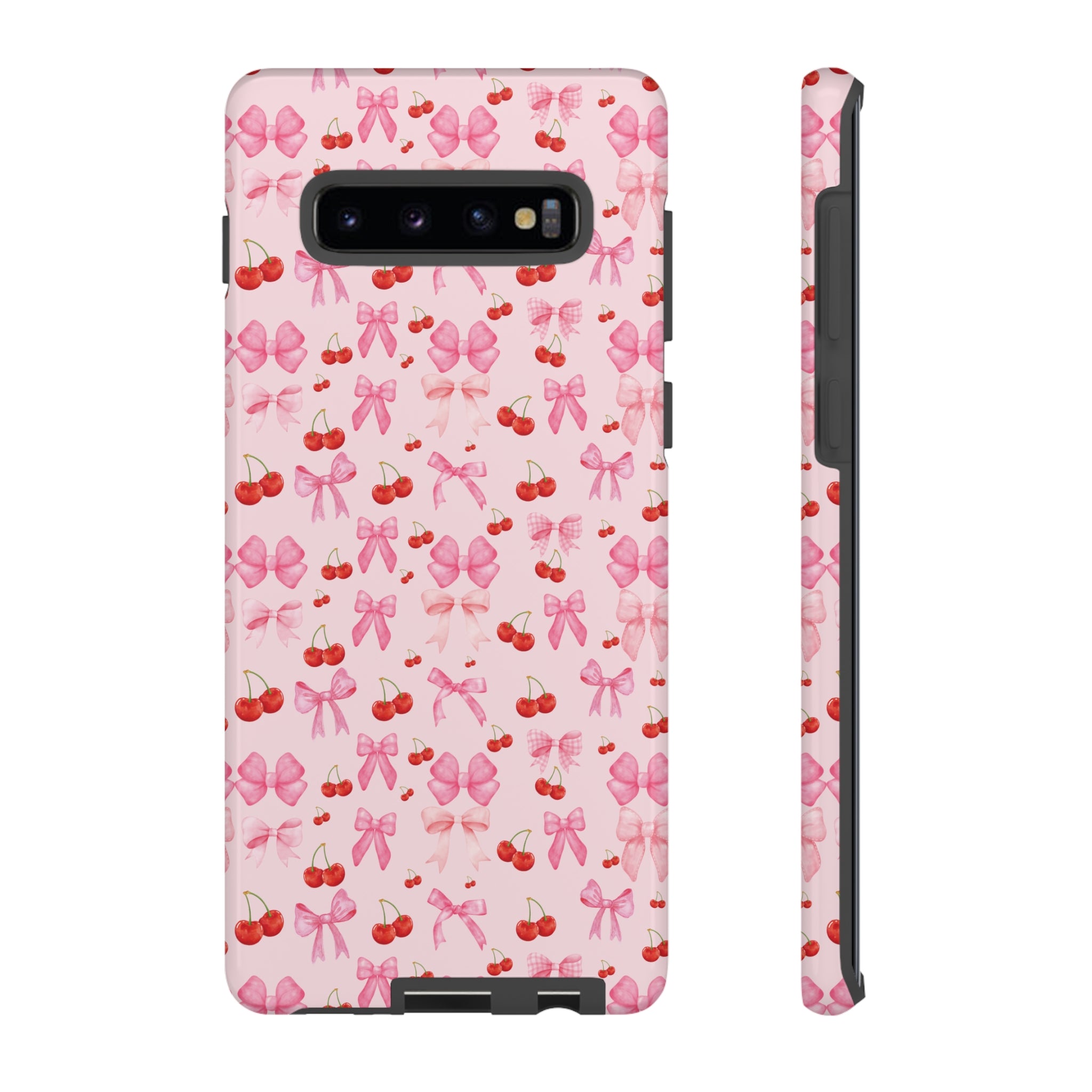 Coquette phone case Cherry Coquette Ribbon Bow iPhone Case Fruity, Girly Gift for Her Phone 15, Samsung iPhone Samsung Gift for Her Case iPhone 15, Samsung iPhone Samsung Accessory Gift for Her.