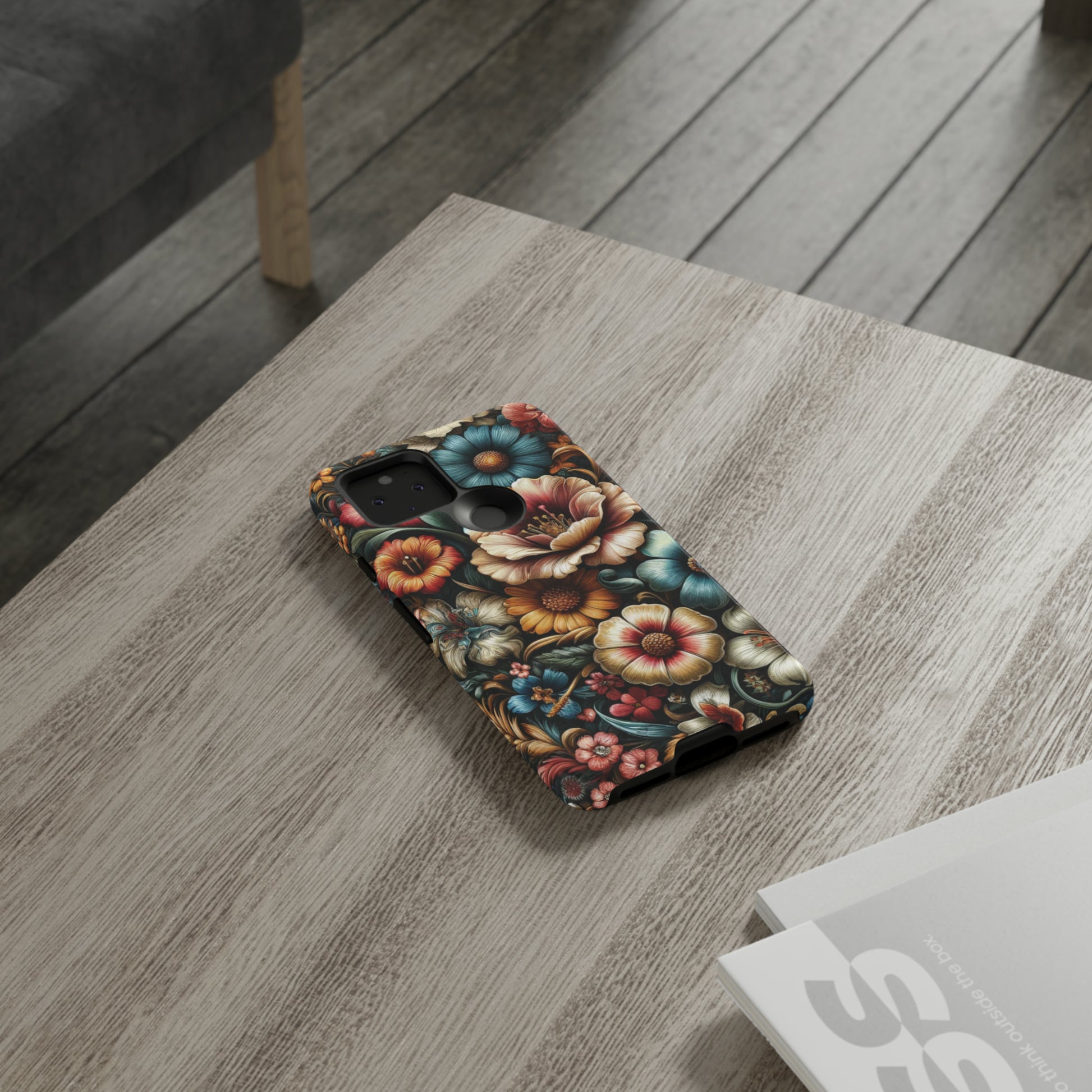 Pastel Floral Design Luxury Phone Tough Case Floral Elegant Durable Stylish for Modern Devices iPhone 15, Samsung iPhone Samsung Accessory Gift for Her.