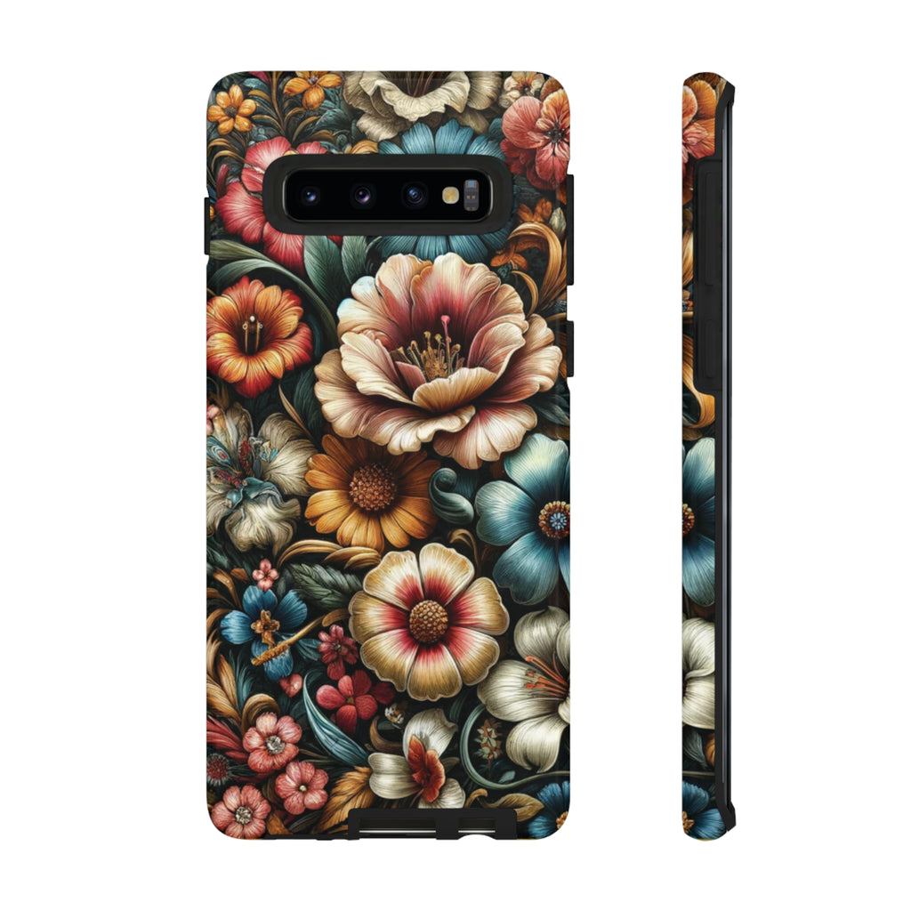 Pastel Floral Design Luxury Phone Tough Case Floral Elegant Durable Stylish for Modern Devices iPhone 15, Samsung iPhone Samsung Accessory Gift for Her.