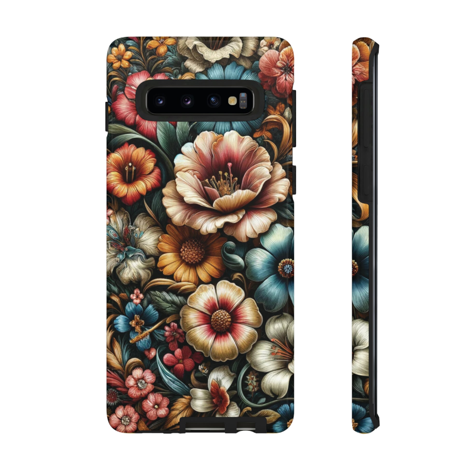 Pastel Floral Design Luxury Phone Tough Case Floral Elegant Durable Stylish for Modern Devices iPhone 15, Samsung iPhone Samsung Accessory Gift for Her.