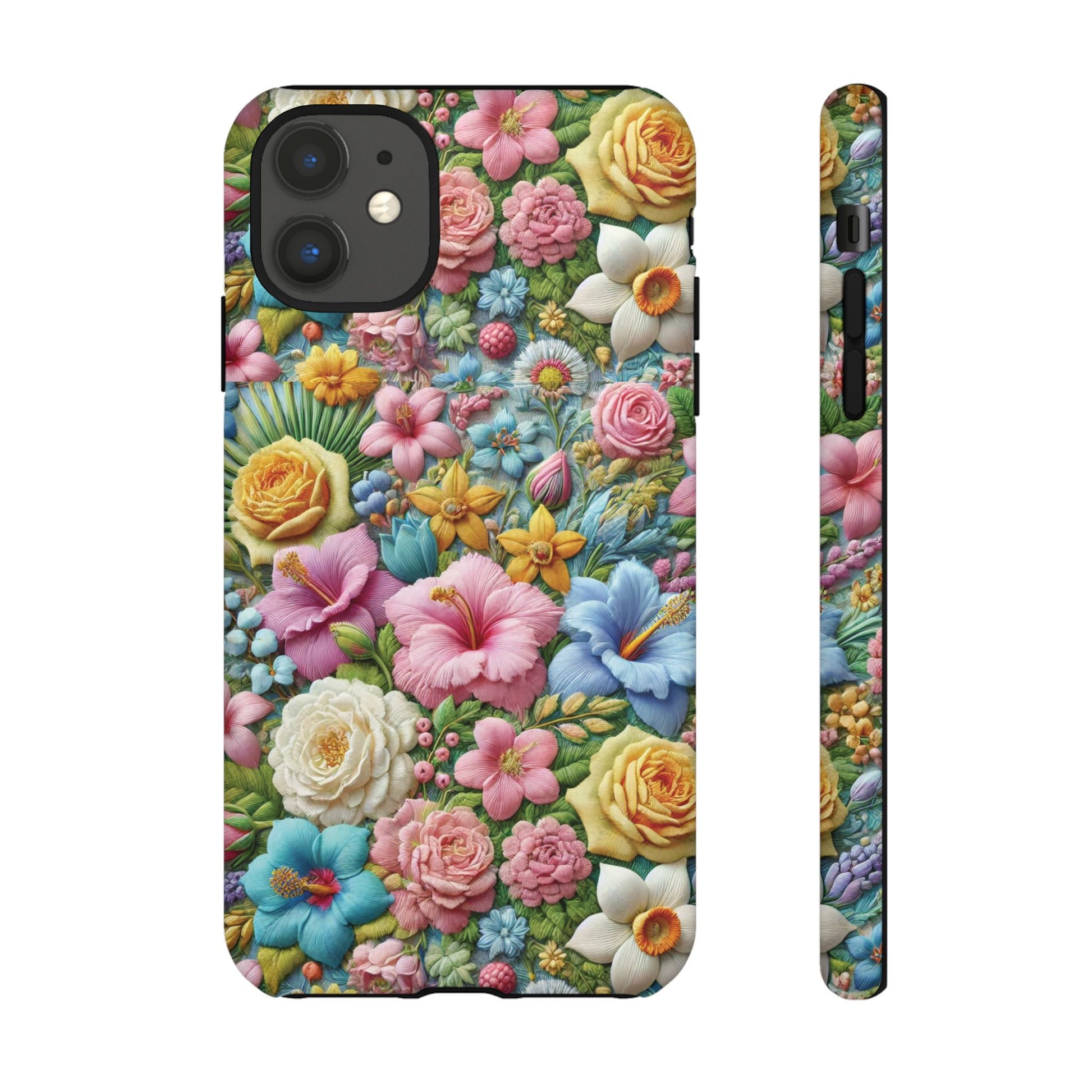 Elegant Pastel Flower Phone Case – Beautiful Floral Design, Durable Protection for Your Device, Stylish and Lightweight, Perfect Gift for Flower Lovers
