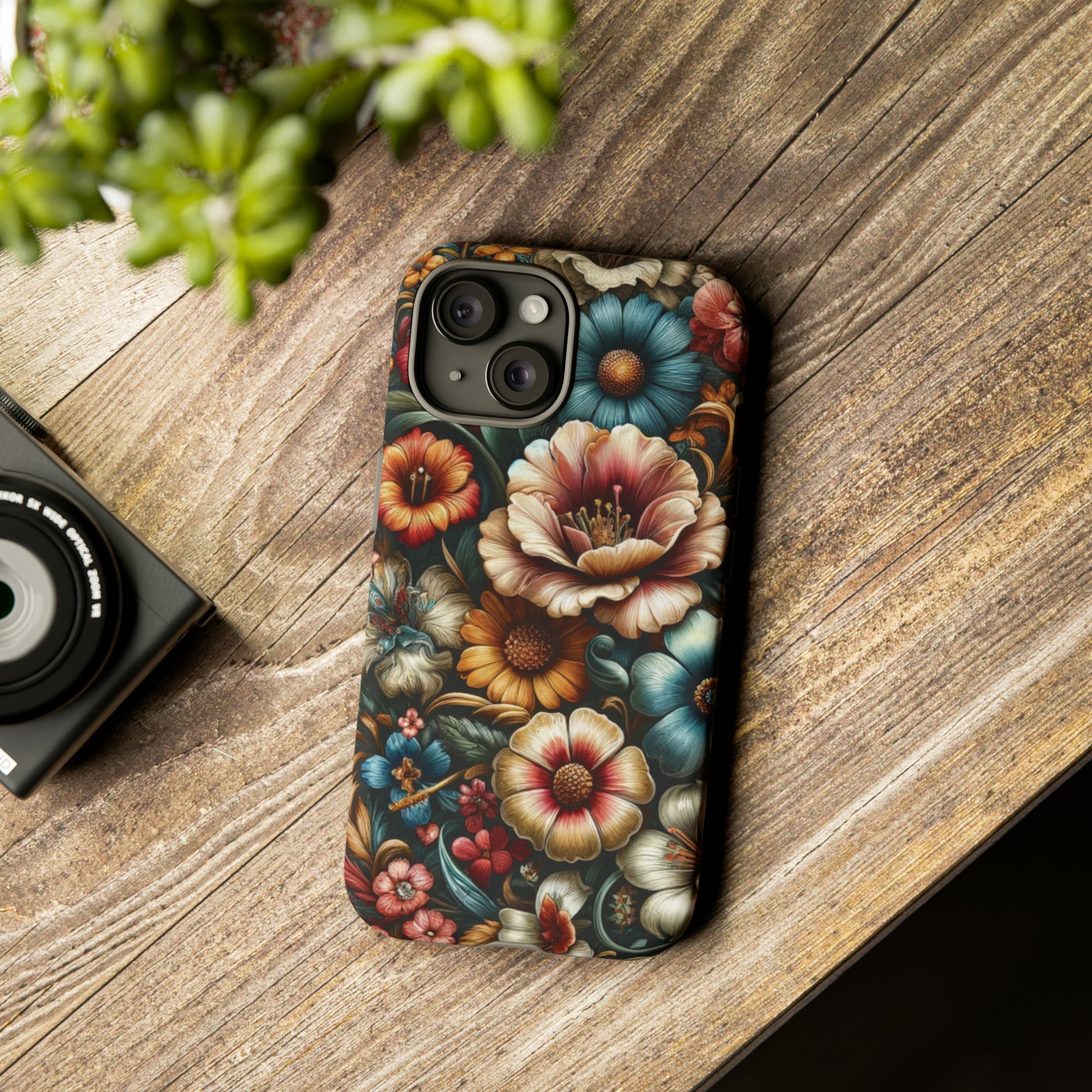 Pastel Floral Design Luxury Phone Tough Case Floral Elegant Durable Stylish for Modern Devices iPhone 15, Samsung iPhone Samsung Accessory Gift for Her.