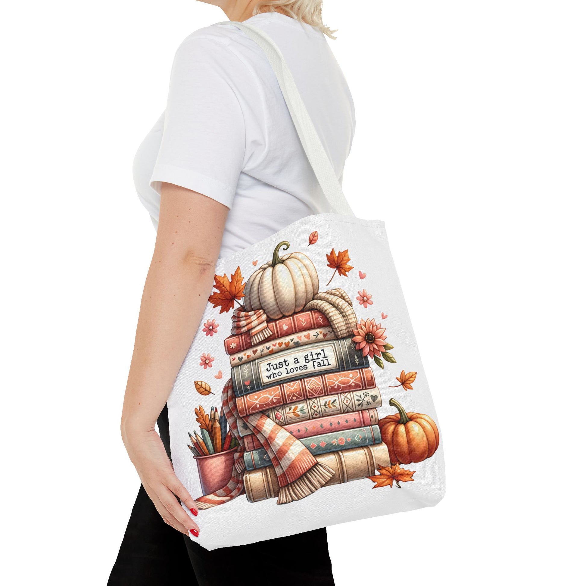 Fall Books Tote Bag - Autumn Accessory for Book Lovers - MRSBYVALLE