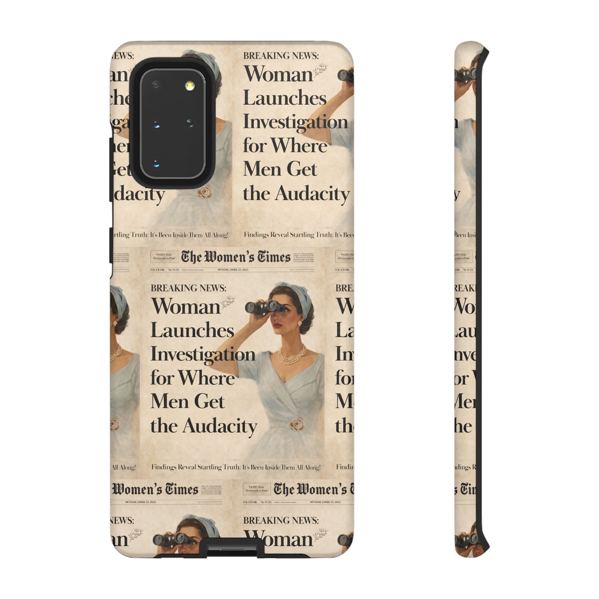 Funny Vintage Sarcastic Women Phone Case | Retro Sarcasm Text Design