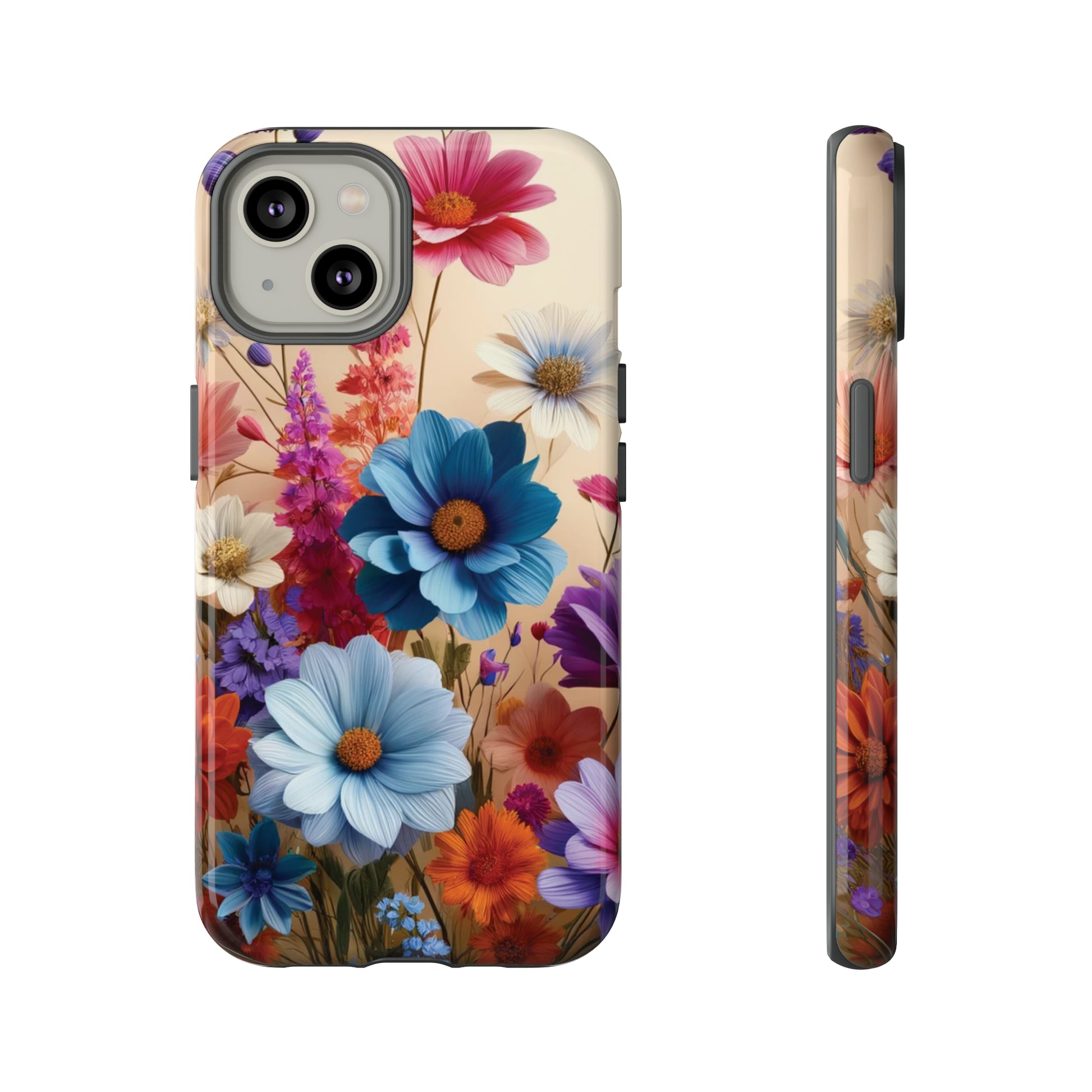 Best Phone Case Floral 3D Illusion Luxury Tough Case Floral Elegant Durable Stylish for Modern Devices iPhone 15, Samsung iPhone Samsung Accessory Gift for Her.
