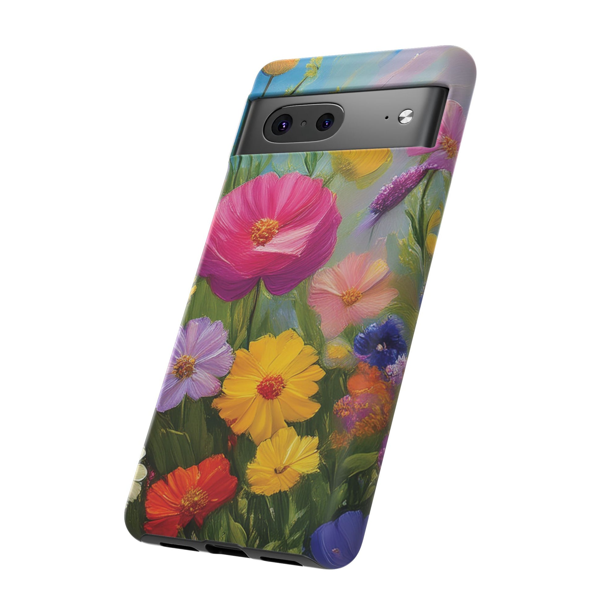 Vibrant Wildflower Painting Phone Case Hand-Painted Floral Art Design | Bright Nature-Inspired Cover | Perfect Gift for Flower Lovers iPhone & Galaxy