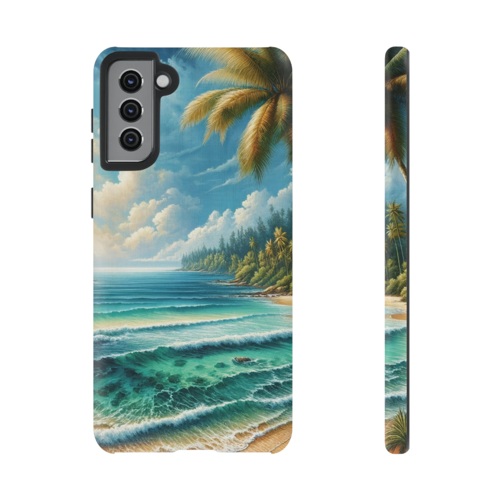 Coastal Serenity Ocean Beach View Protective Phone Case Gift for Her Phone 15, Samsung iPhone Samsung Gift for Her Case iPhone 15, Samsung iPhone Samsung Accessory Gift for Her.