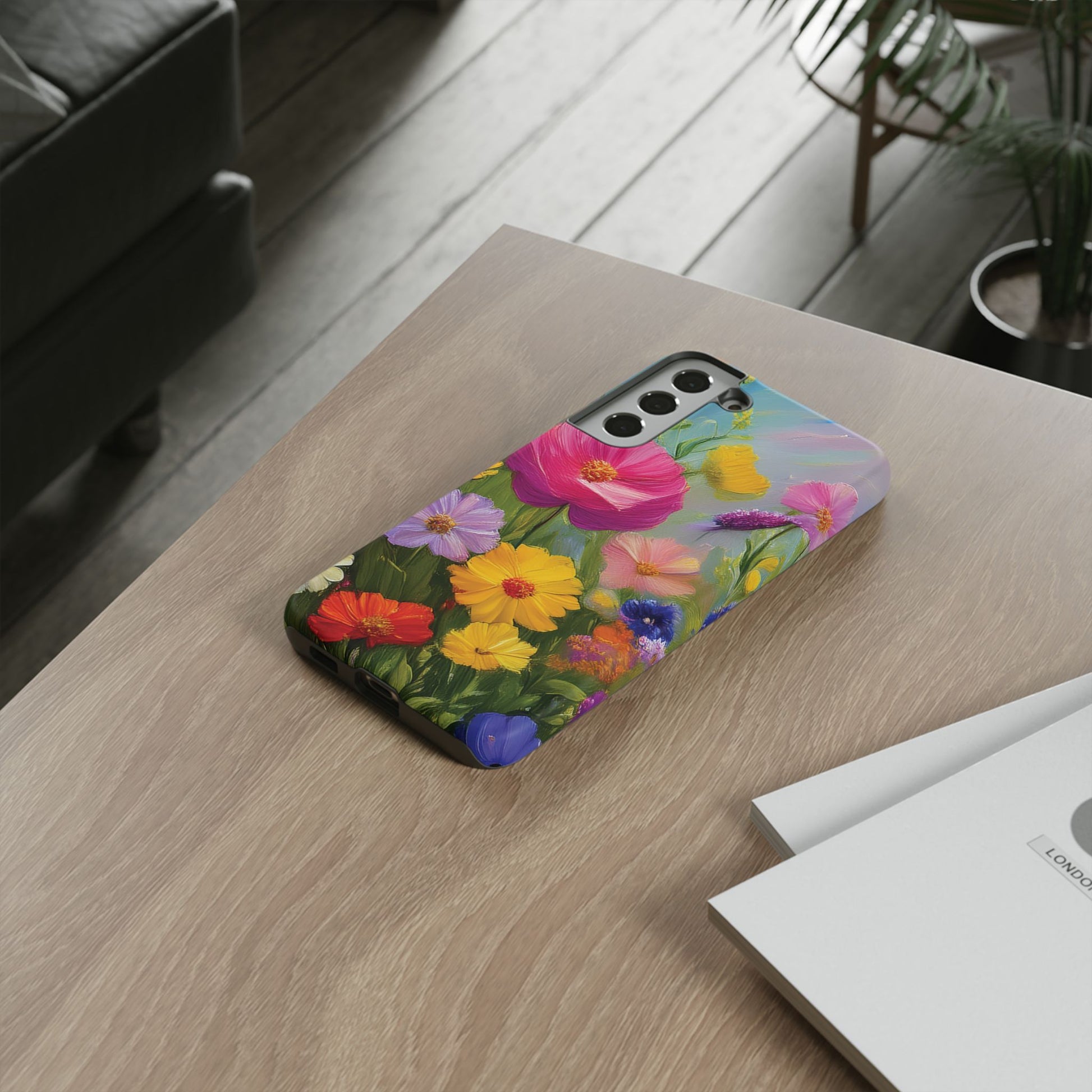 Vibrant Wildflower Painting Phone Case Hand-Painted Floral Art Design | Bright Nature-Inspired Cover | Perfect Gift for Flower Lovers iPhone & Galaxy