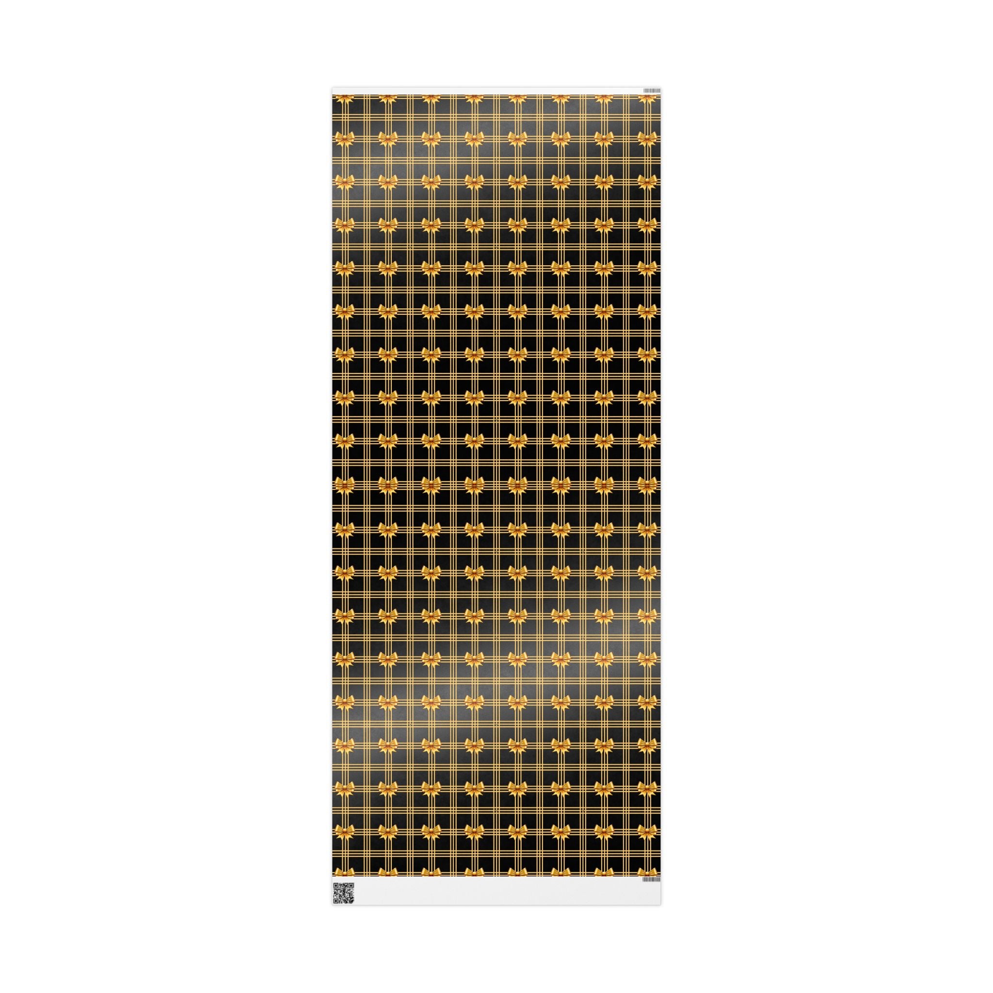 Black and Gold Bows Wrapping Paper Luxury Lover's Wrapping Paper Collection Festive Perfect for Wedding Holiday Decor – Premium Quality