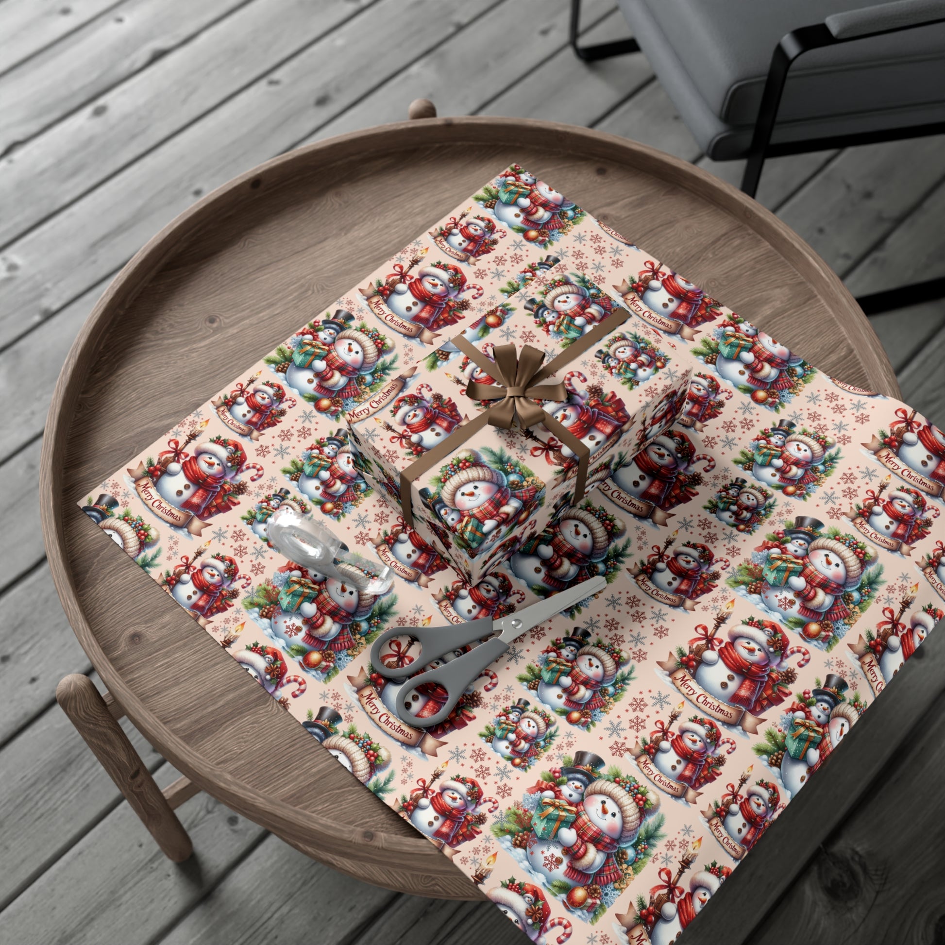 Christmas Wrapping Paper Whimsical Winter Wonderland with Festive Gifts Perfect for a Magical Holiday Season in Matte/Satin, All Occasion - MRSBYVALLE