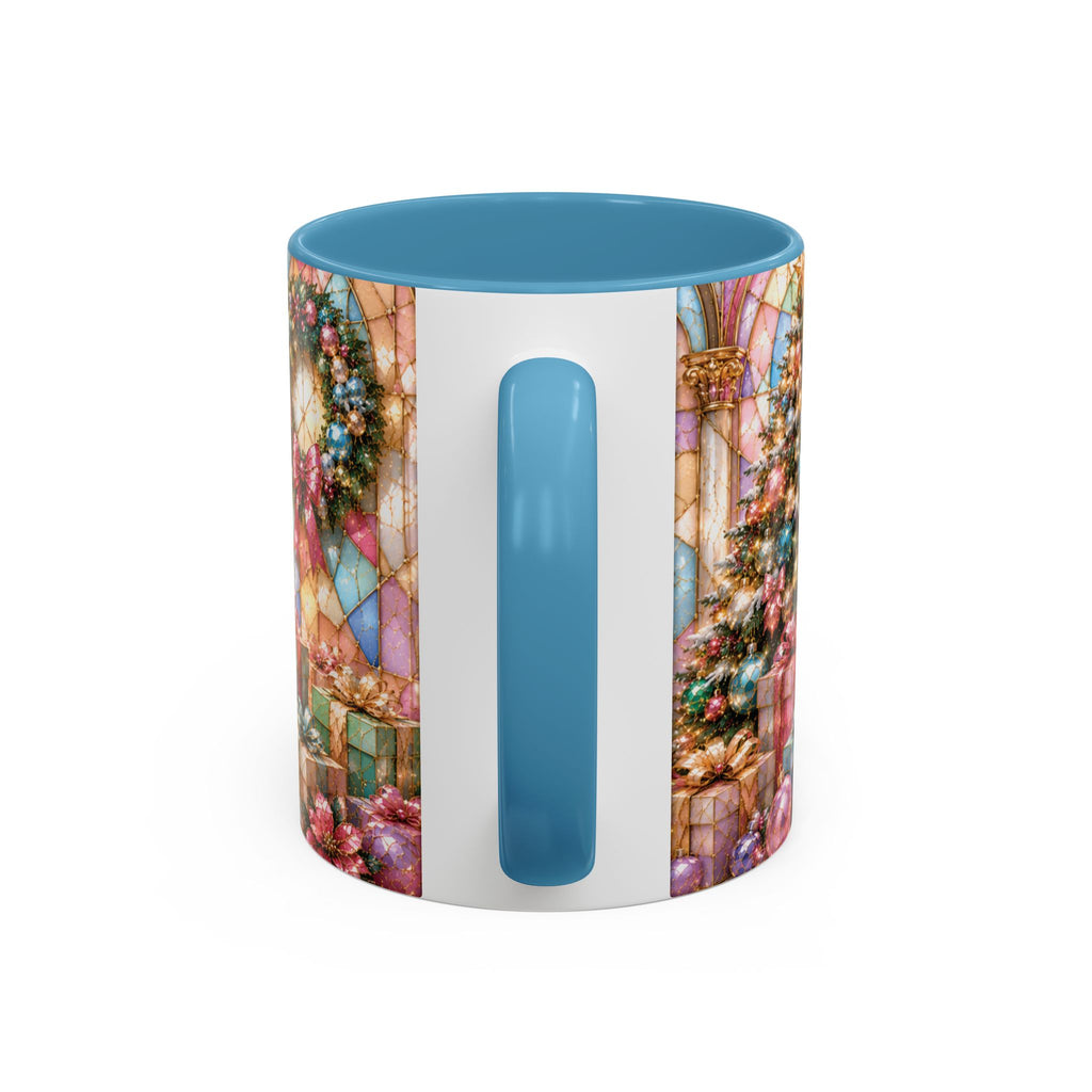 Nutcracker Christmas Coffee Mug – Festive Stained-Glass Holiday Accent Cup (11/15oz) Gift for Her