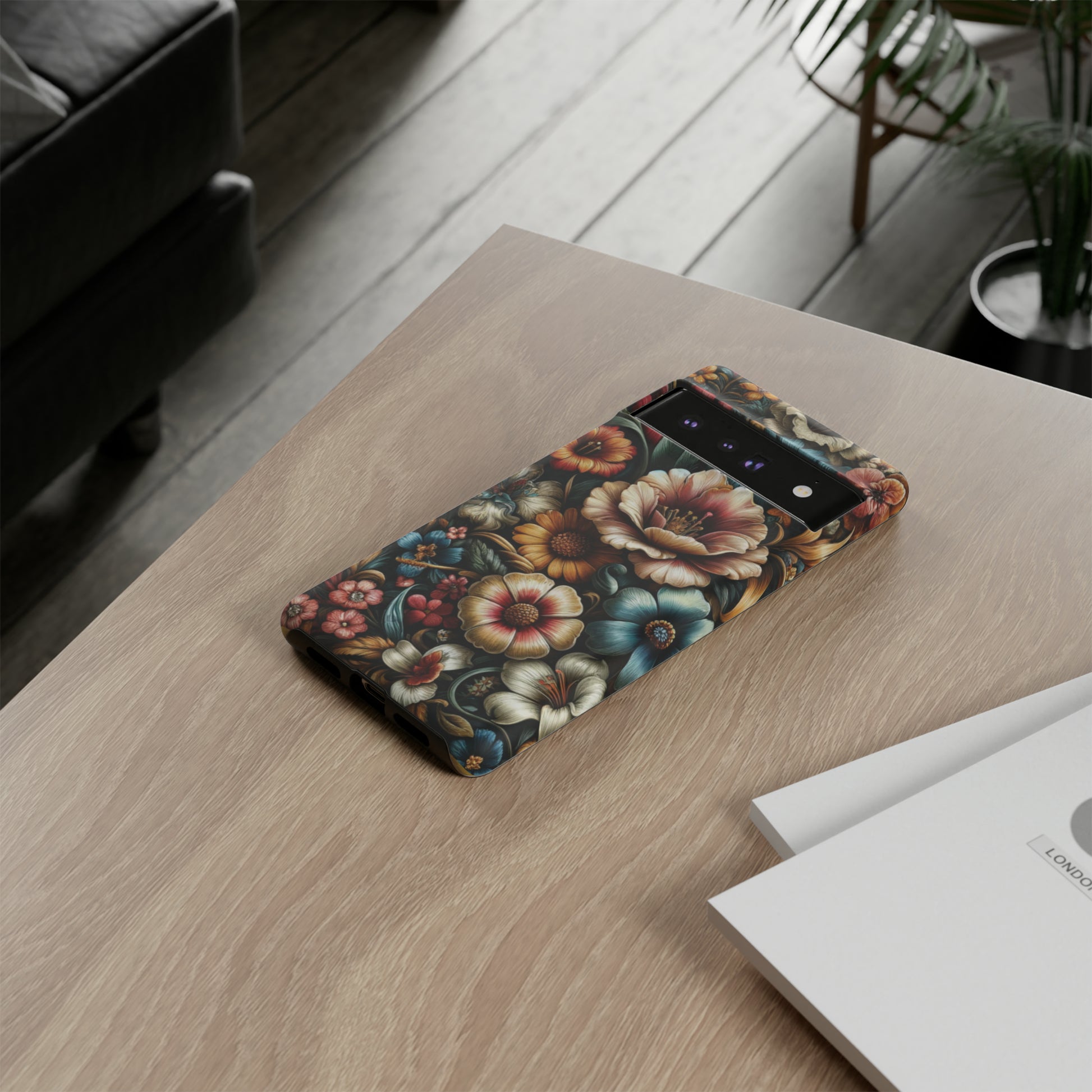Pastel Floral Design Luxury Phone Tough Case Floral Elegant Durable Stylish for Modern Devices iPhone 15, Samsung iPhone Samsung Accessory Gift for Her.