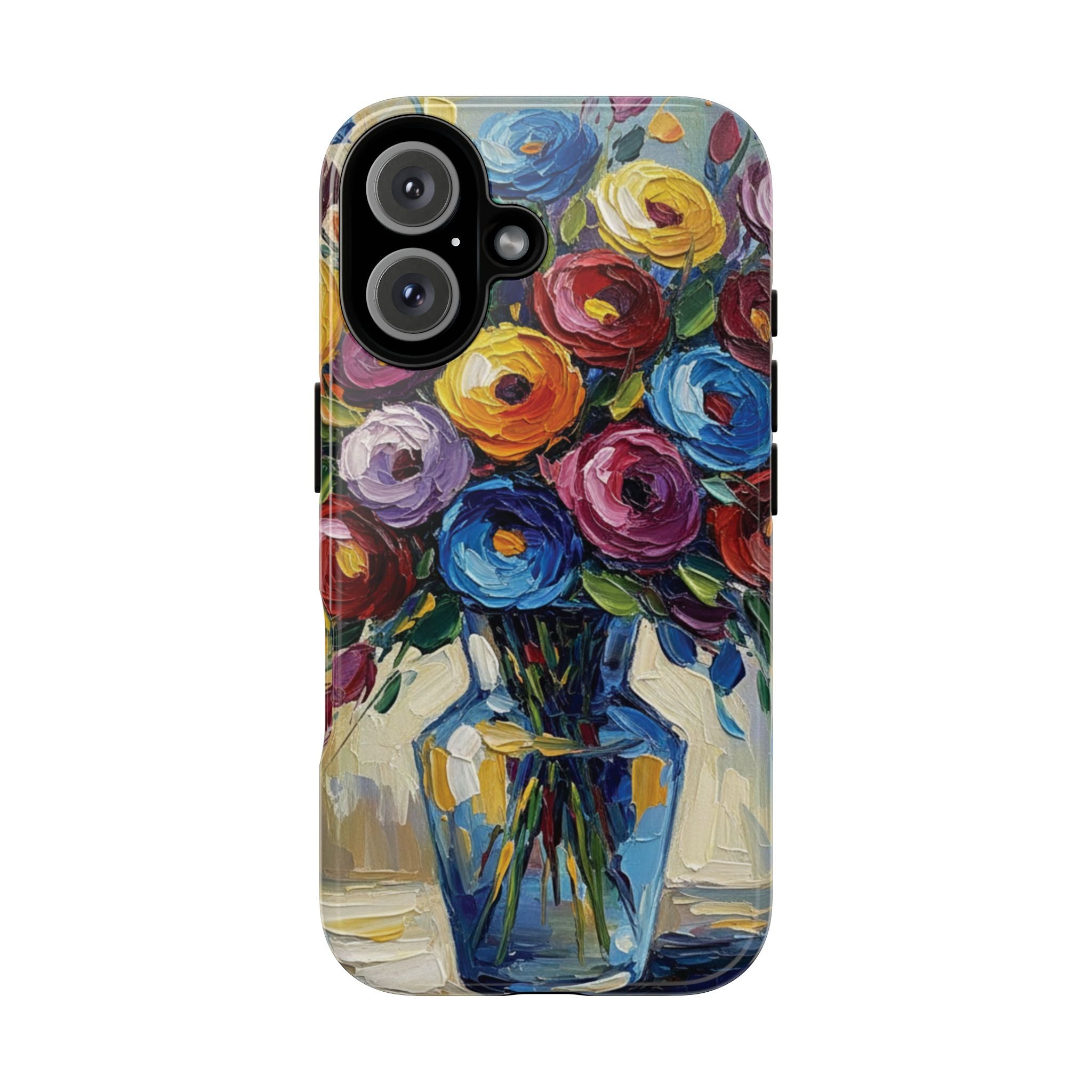 Floral Luxury Oil Painting Illusion Tough Case — Floral Art Phone Case for Art Lovers