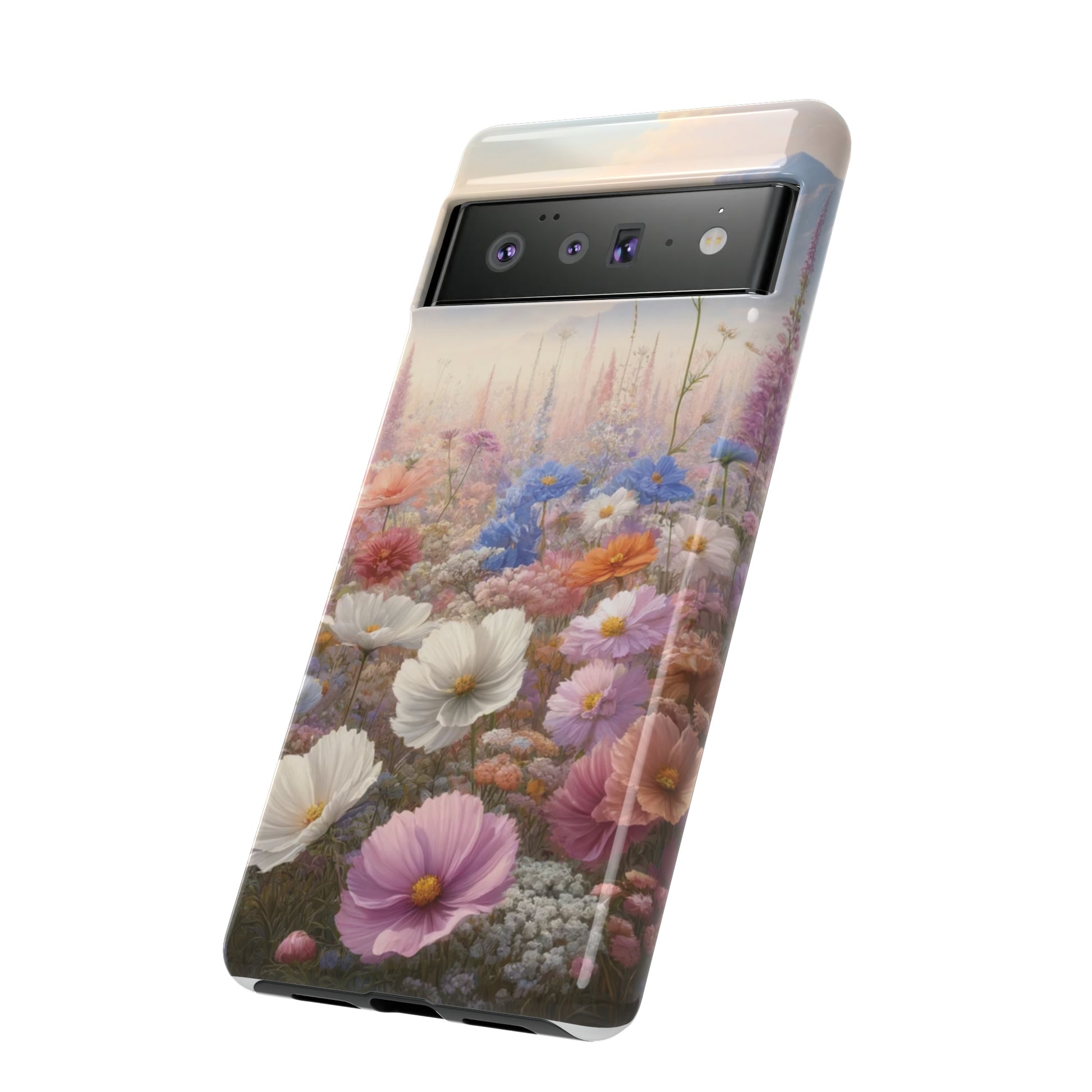 Phone Case Floral Boho Luxury Tough Case Floral Elegant Durable Stylish for Modern Devices iPhone 15, Samsung iPhone Samsung Accessory Gift for Her.