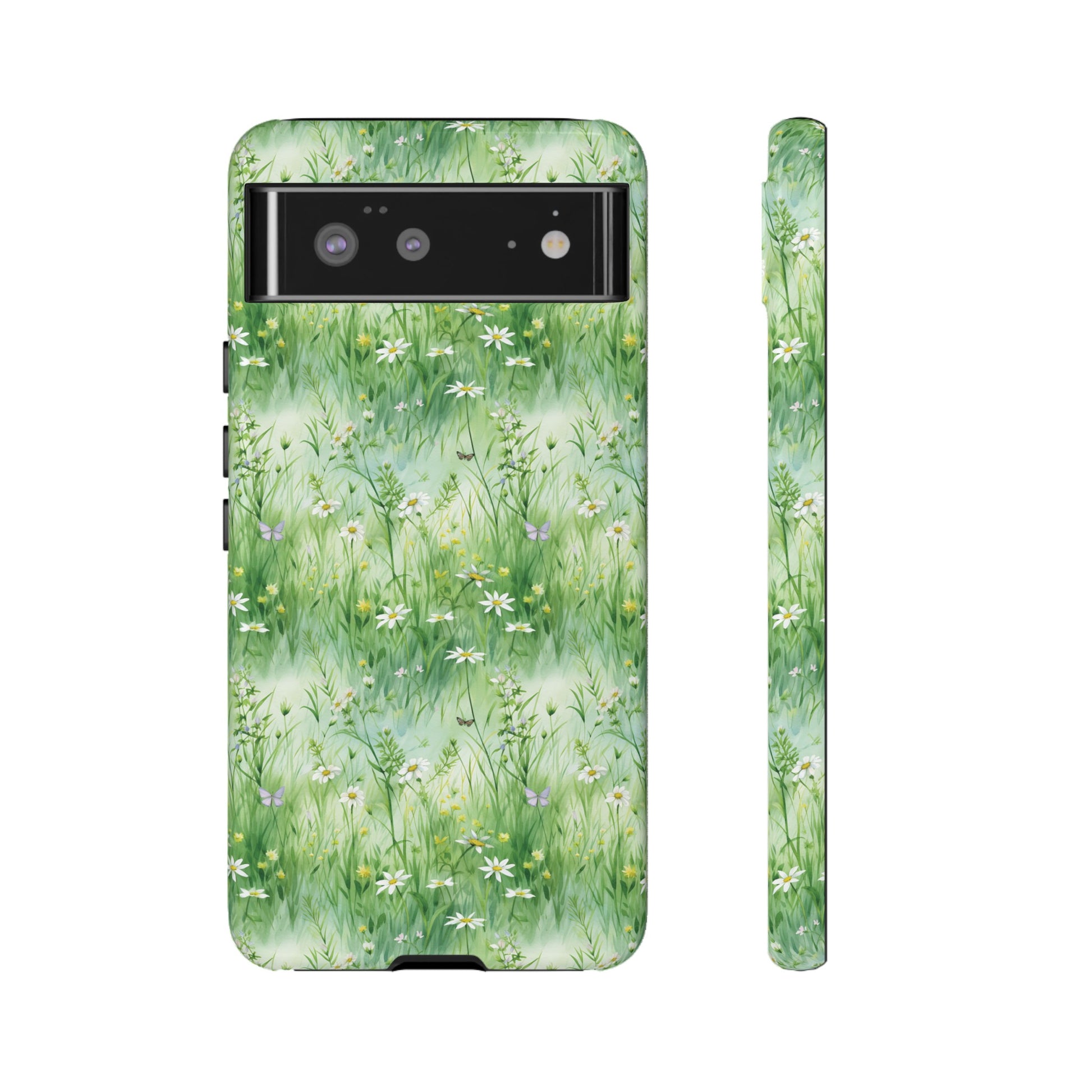 Beautiful Watercolor Grassing Daisy Boho Chic Design Phone Case Protective Cover for All Models Gift for Mom Accessory Gift for Her