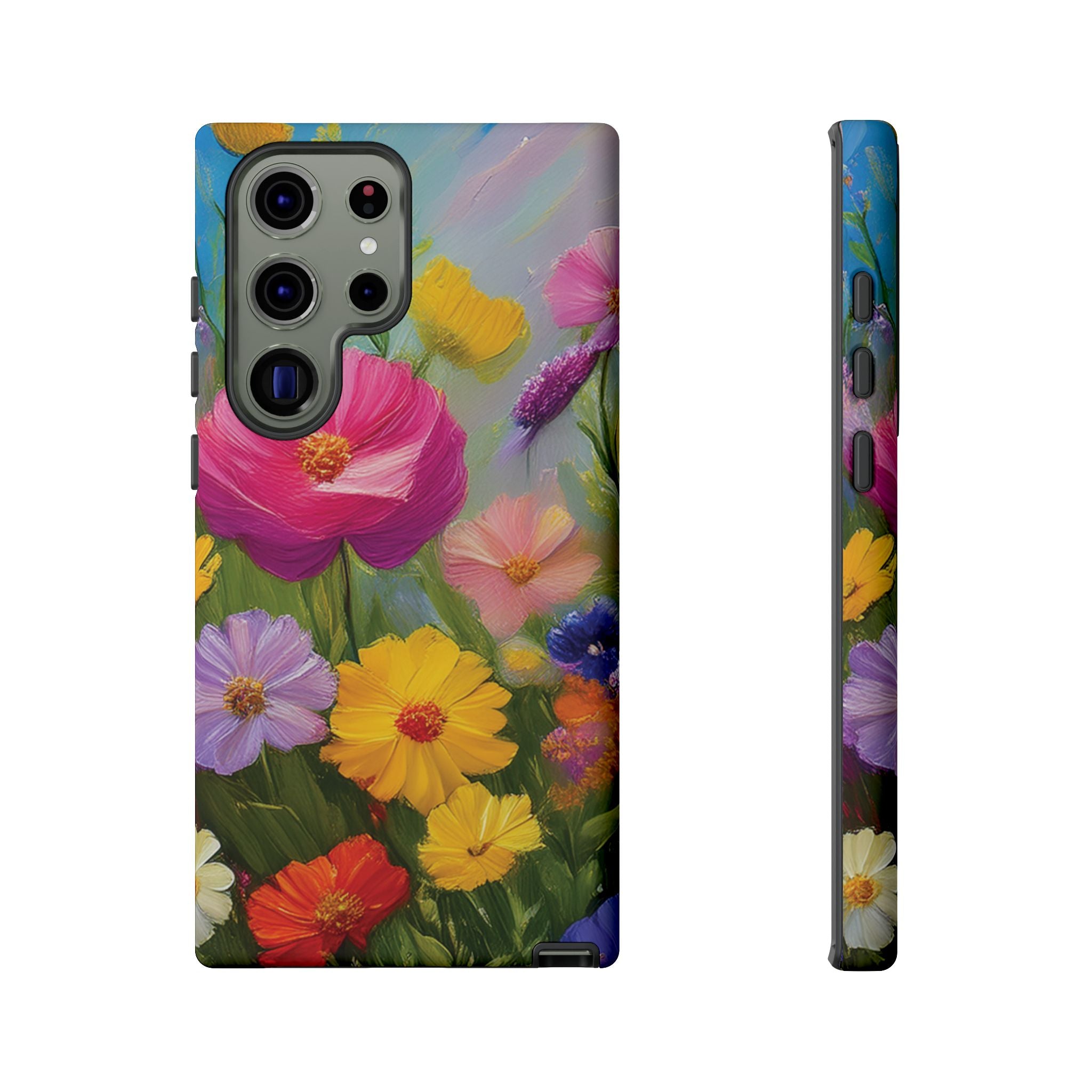 Vibrant Wildflower Painting Phone Case Hand-Painted Floral Art Design | Bright Nature-Inspired Cover | Perfect Gift for Flower Lovers iPhone & Galaxy