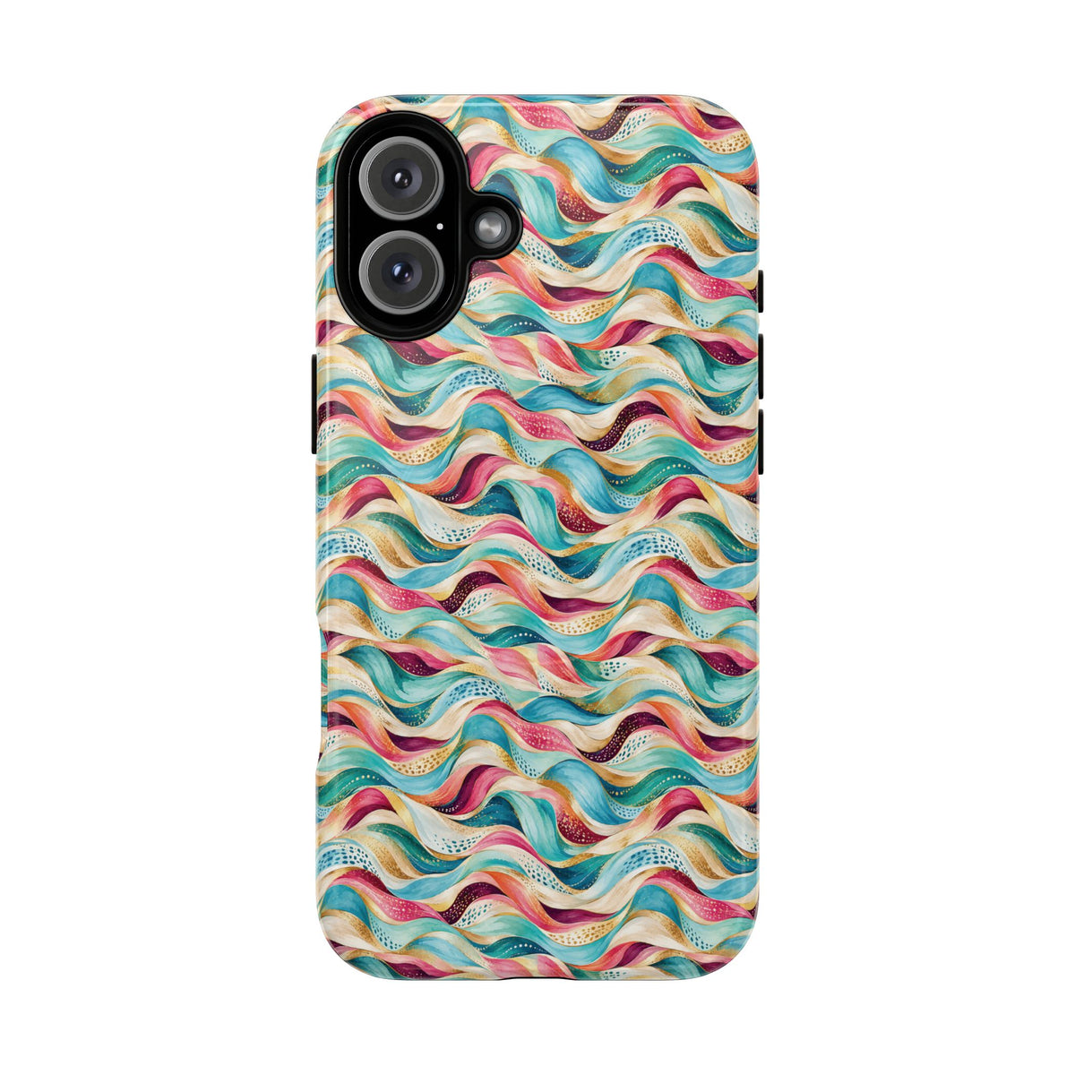 Colorful Wave MagSafe Tough Phone Case