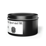New House Sacred Light Divine Verse Tin Candles Embrace Peace with 4oz/8oz Coconut Soy Wax, Hand-Poured in USA. Lead-Free Wick, 20-40hr Burn. Evergreen, Vanilla, More Spiritual Ambiance Awaits Pure Harmony Grace..