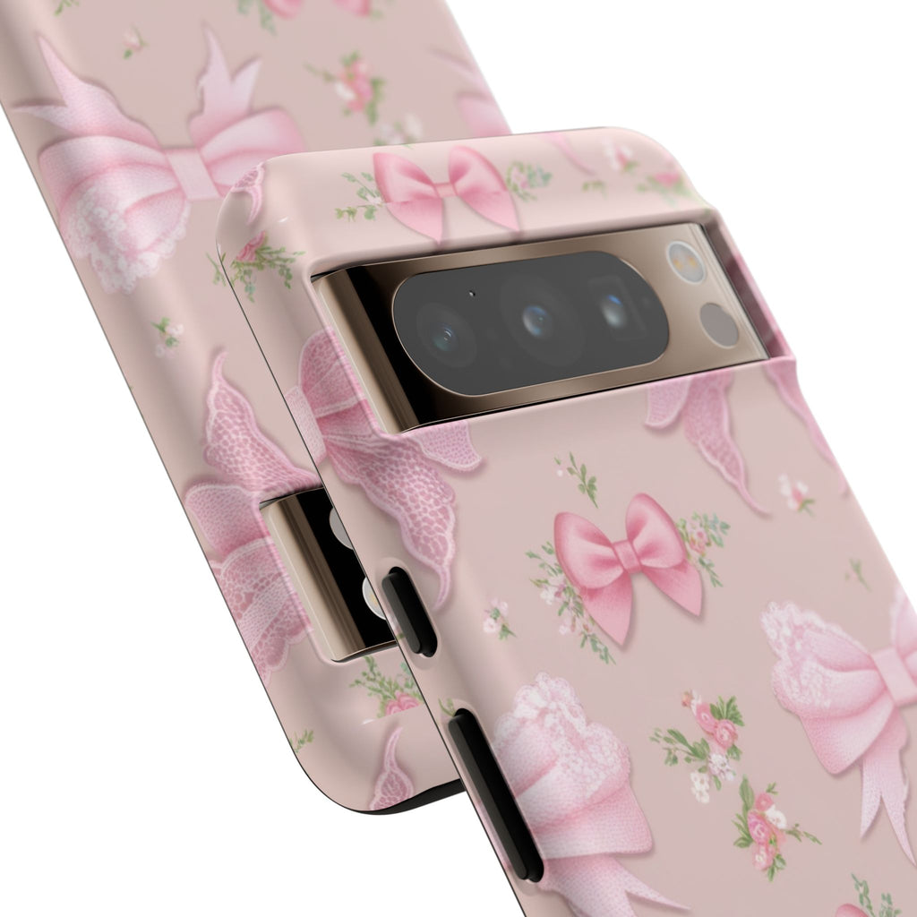 Luxury Pink Bow Phone Case – Cute & Protective Cover for iPhone & Samsung Gift for Her