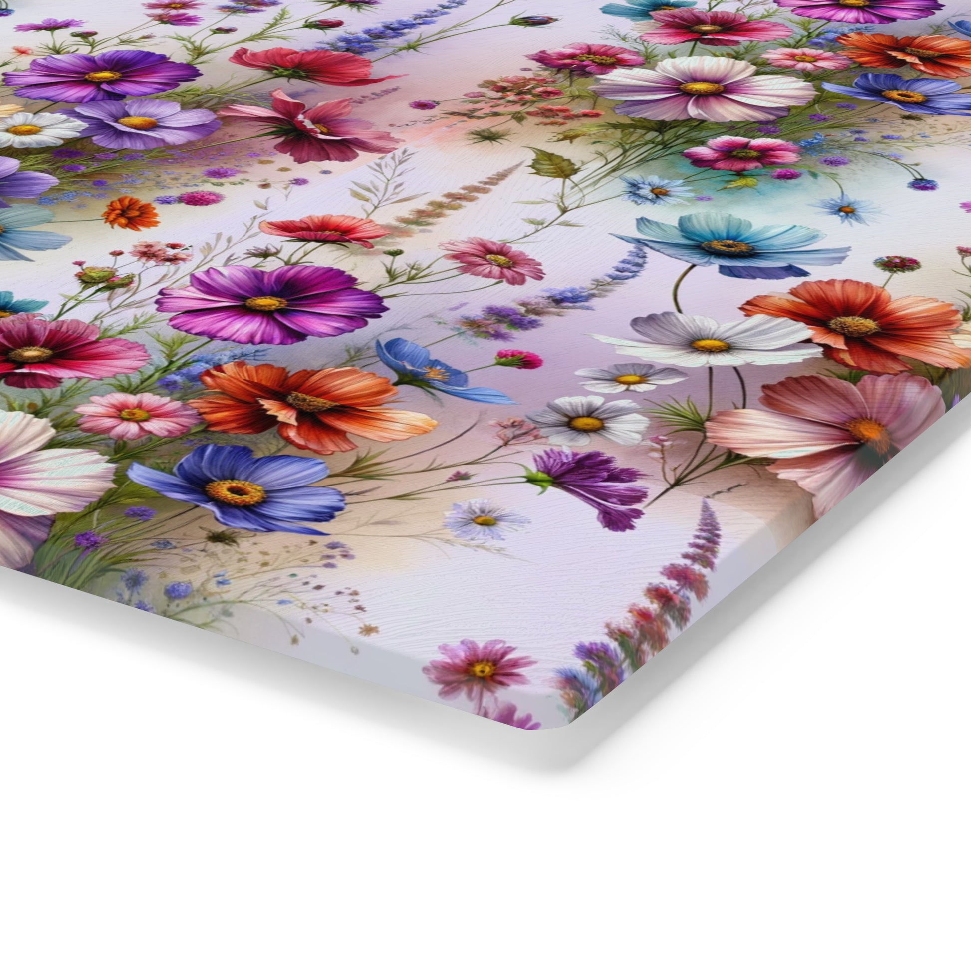 Cutting Board Floral Tempered Glass Cutting Board Durable Kitchen Decor with Elegant Flower Design, Housewarming, New House Gift - MRSBYVALLE