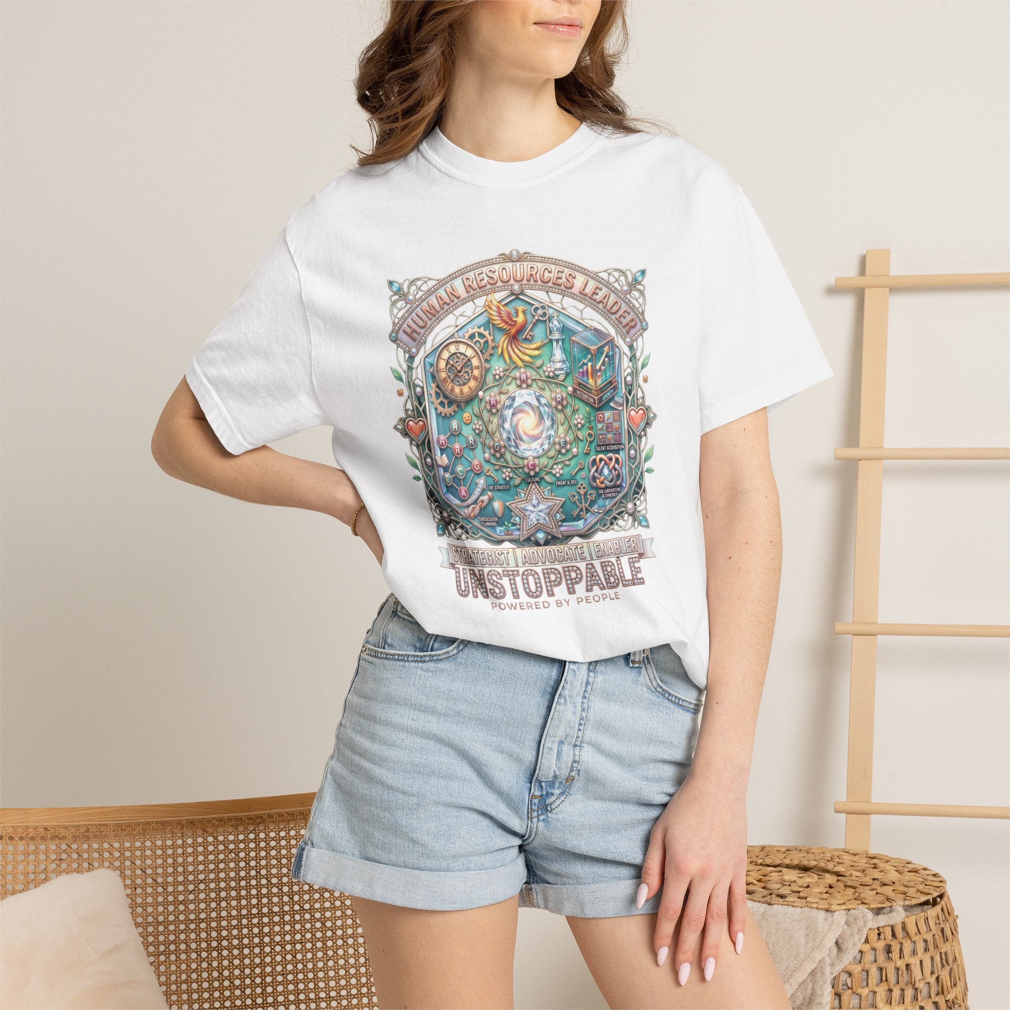 Human Resources Leader Inspirational Graphic T-Shirt  Motivational Nature Tee