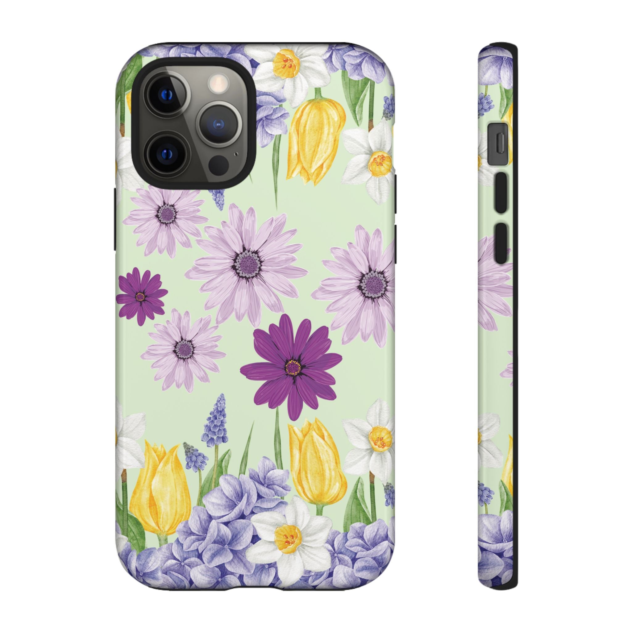 Lavender Yellow Flower Phone Case – Stylish Protective Cover for iPhone & Samsung, Botanical Design, Perfect Gift for Spring & Everyday Elegance