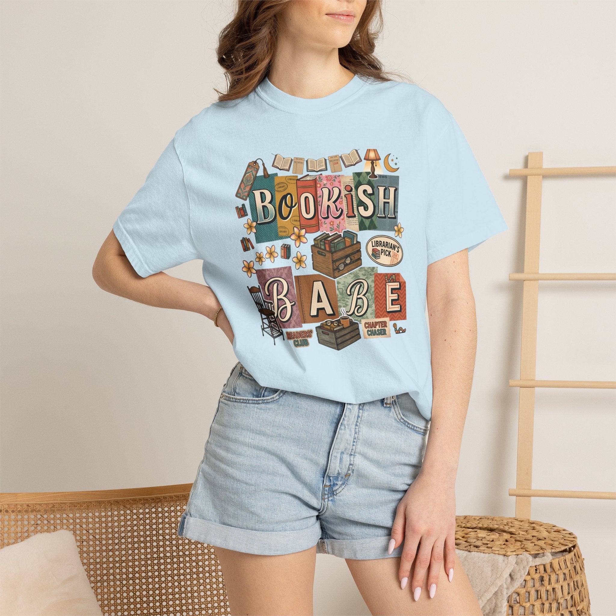 Bookish Babe Reader T-Shirt — Book Lover Tee for Teachers & Avid Readers