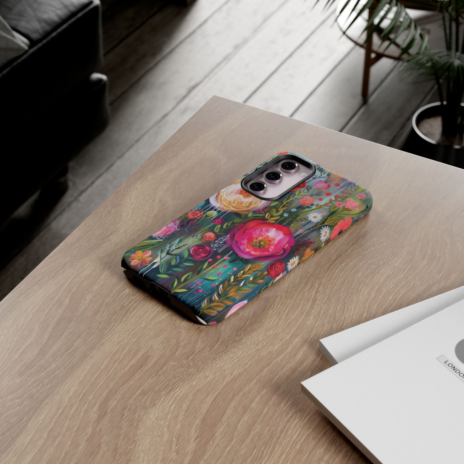 Watercolor Boho Floral Phone Case for iPhone 16 15 14 13 12  21 23 Samsung, and Pixel | Stylish Protective Cover Gift for Her Perfect for Floral Lover - MRSBYVALLE