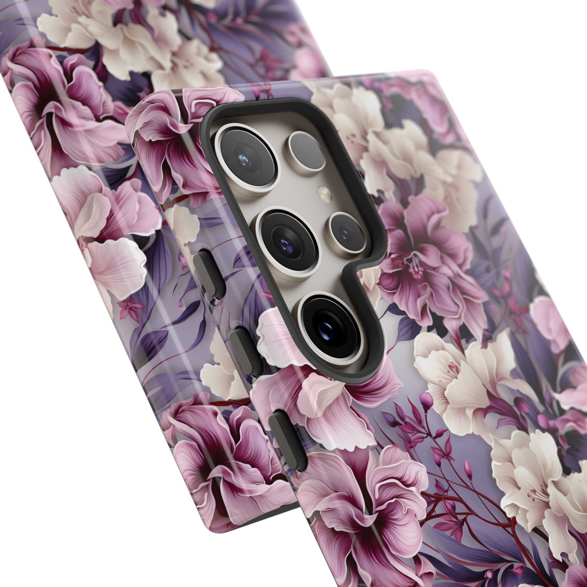 Lavender Flowers Protective Phone Case Gift for Her Phone 15, Samsung iPhone Samsung Gift for Her Case iPhone 15, Samsung