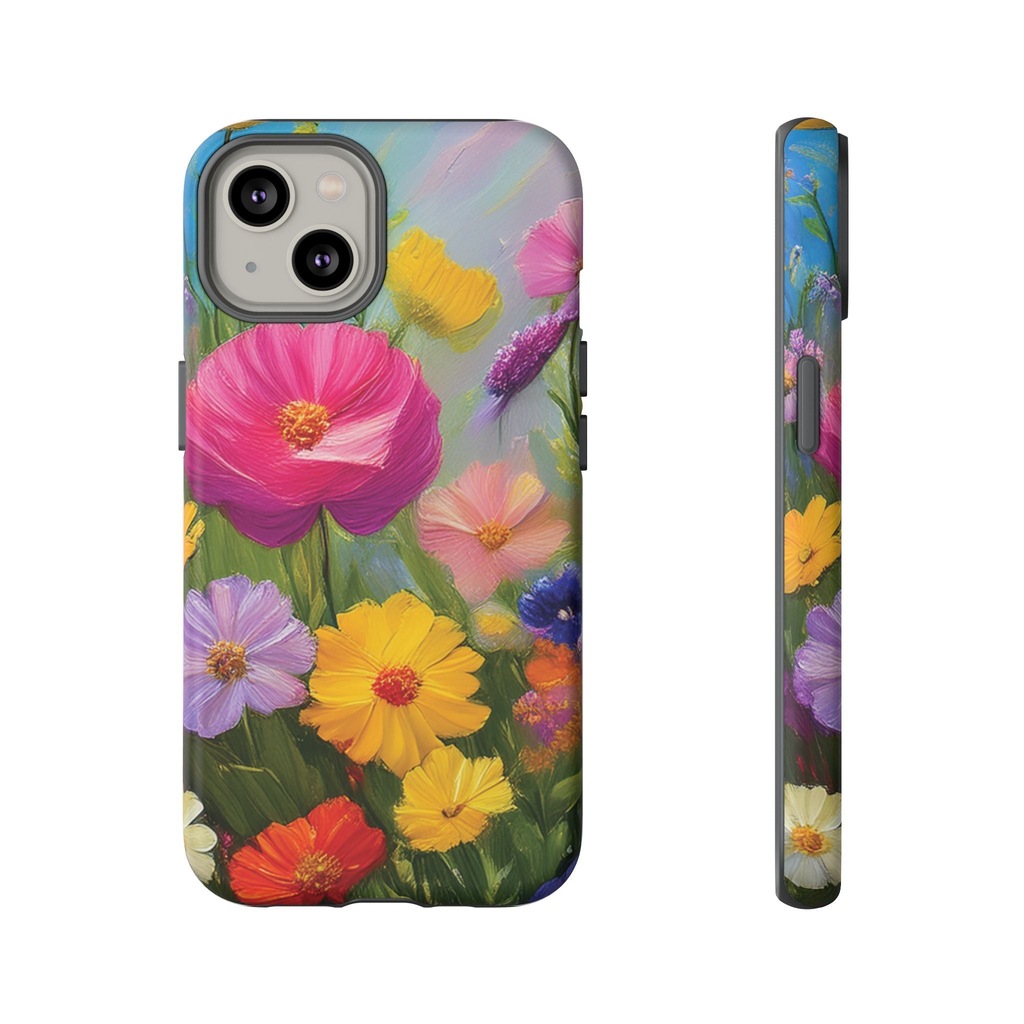 Vibrant Wildflower Painting Phone Case Hand-Painted Floral Art Design | Bright Nature-Inspired Cover | Perfect Gift for Flower Lovers iPhone & Galaxy