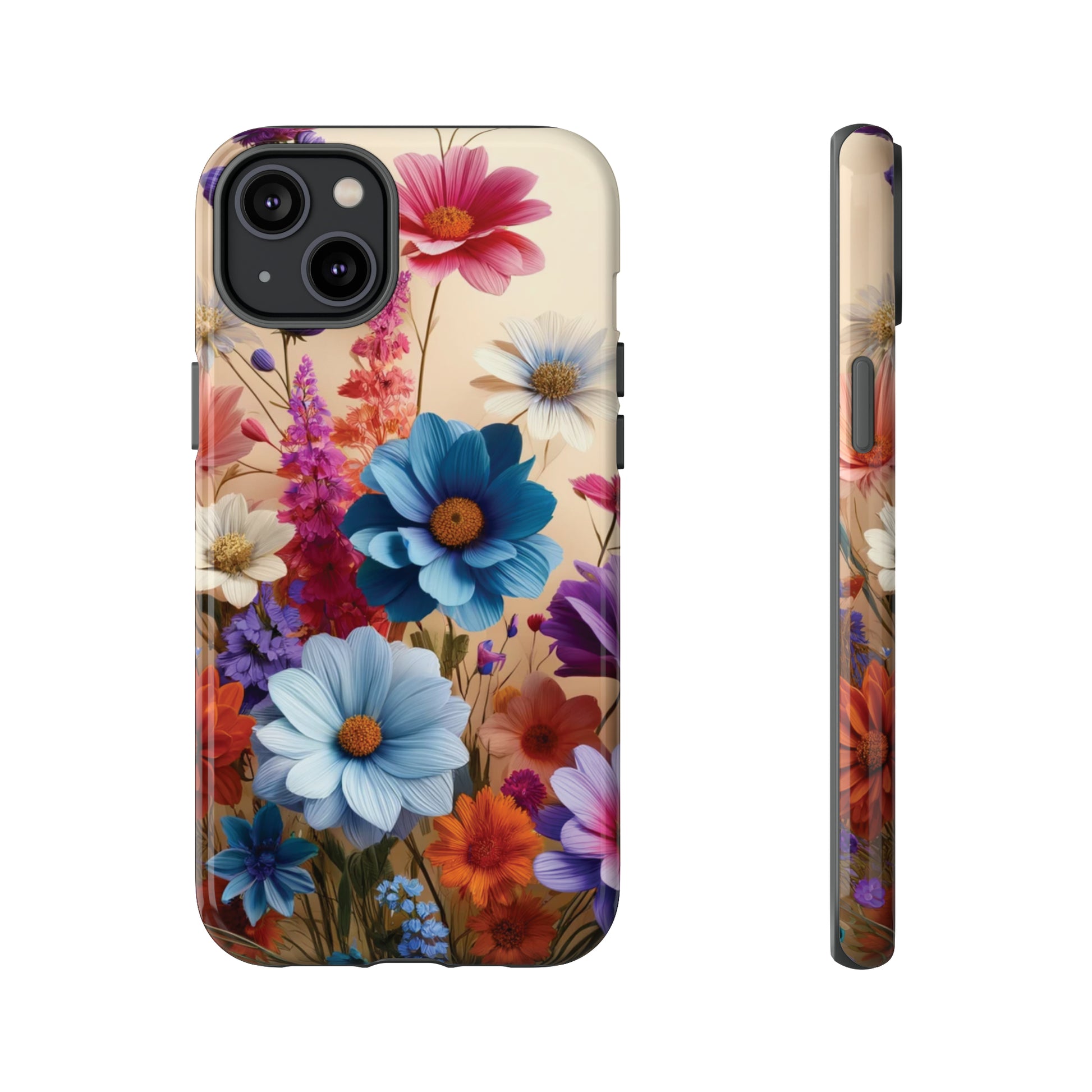 Best Phone Case Floral 3D Illusion Luxury Tough Case Floral Elegant Durable Stylish for Modern Devices iPhone 15, Samsung iPhone Samsung Accessory Gift for Her.