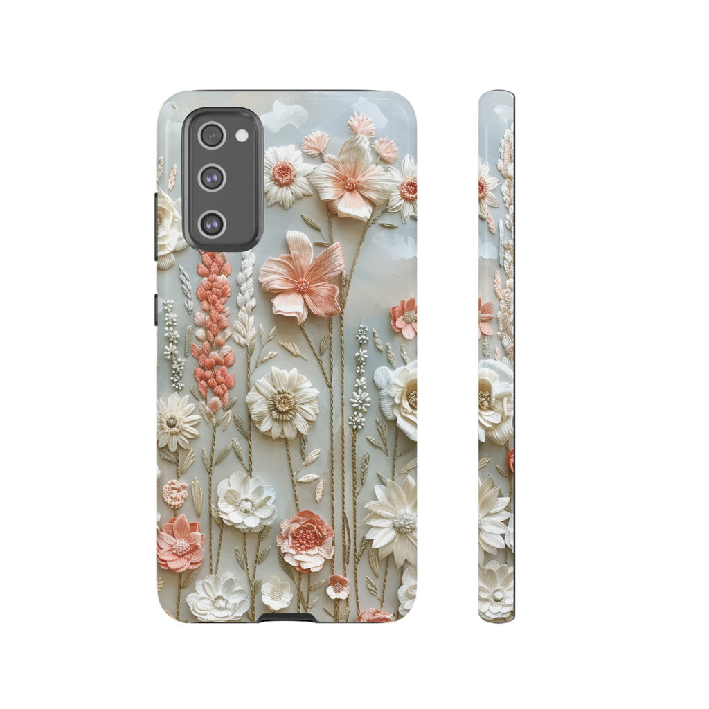 Pastel Wildflowers Protective Phone Case Gift for Her Phone 15, Samsung iPhone Samsung Gift for Her Case iPhone 15, Samsung iPhone Samsung Accessory Gift for Her