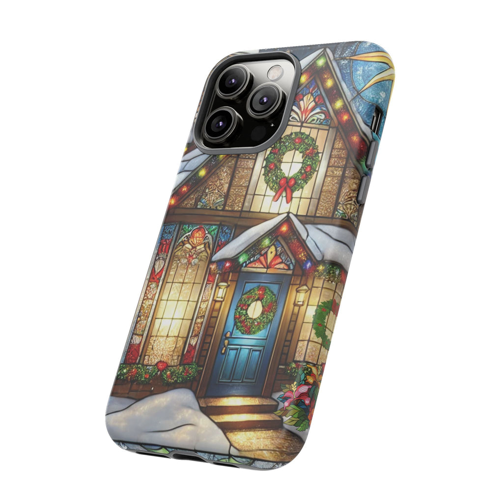 Phone Case - Stain Glass Christmas Unique Holiday Protection Gift for Her