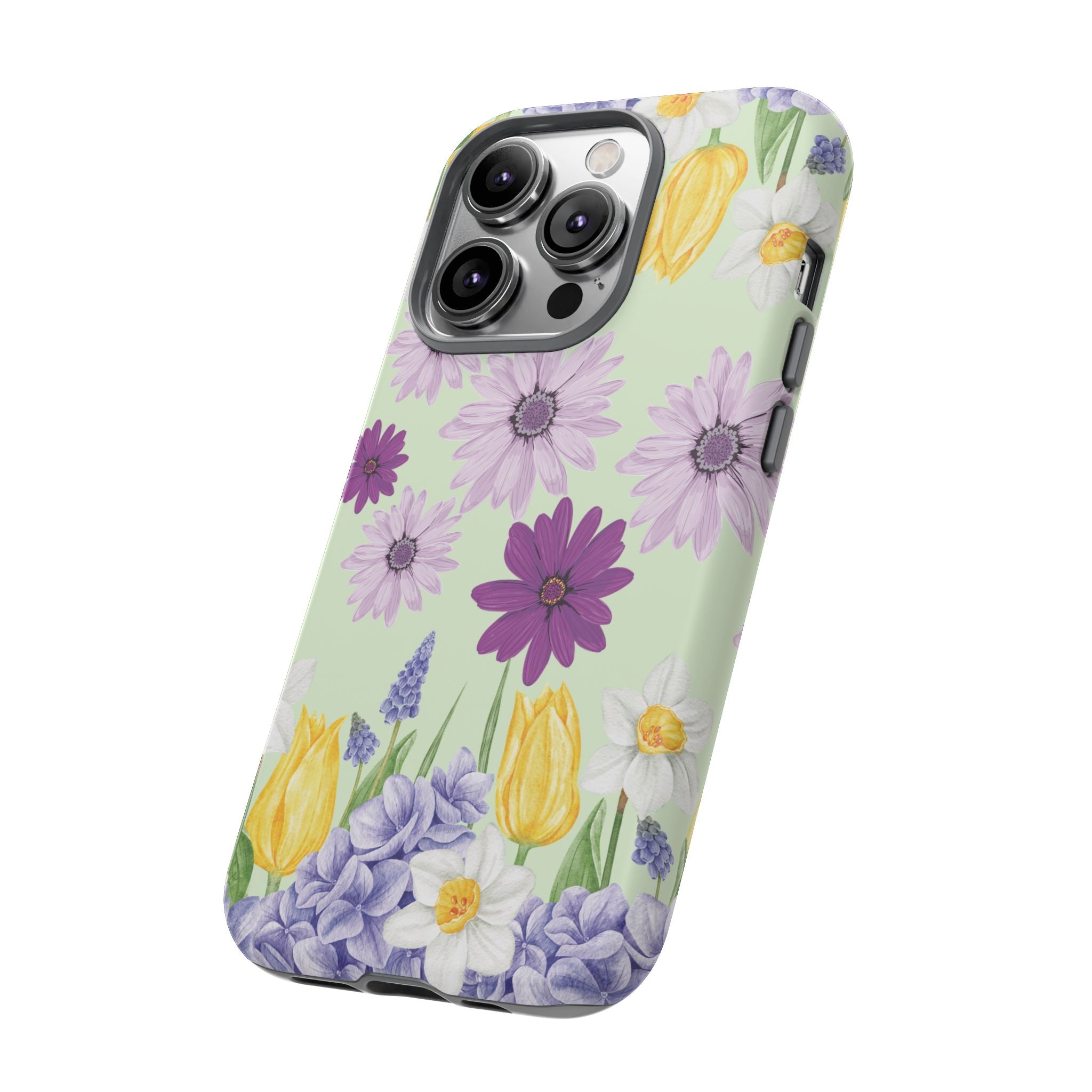 Lavender Yellow Flower Phone Case – Stylish Protective Cover for iPhone & Samsung, Botanical Design, Perfect Gift for Spring & Everyday Elegance