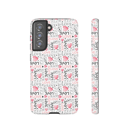 Cute Love Modern Watercolor Abstract Phone Case Compatible with iPhone, Samsung & More - Stylish, Durable Protection with Vibrant Artistic Design Perfect Gift for Her