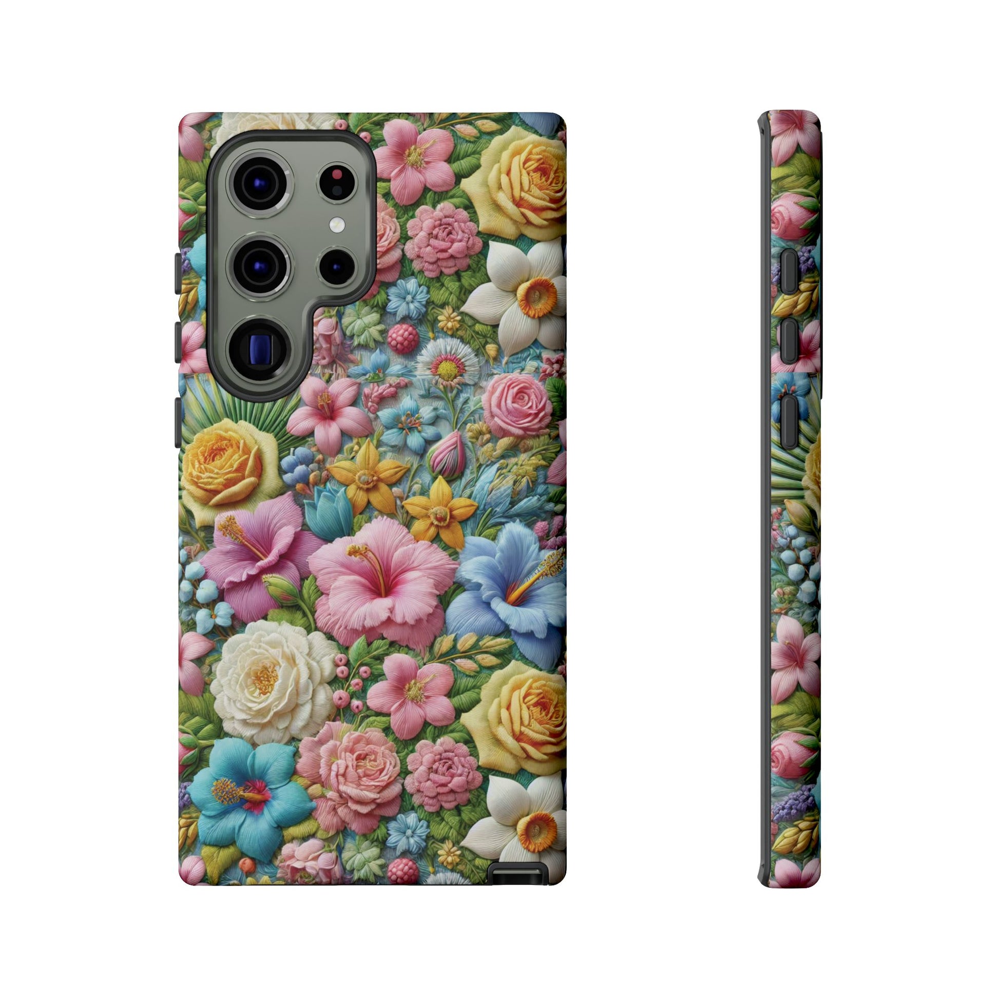 Elegant Pastel Flower Phone Case – Beautiful Floral Design, Durable Protection for Your Device, Stylish and Lightweight, Perfect Gift for Flower Lovers