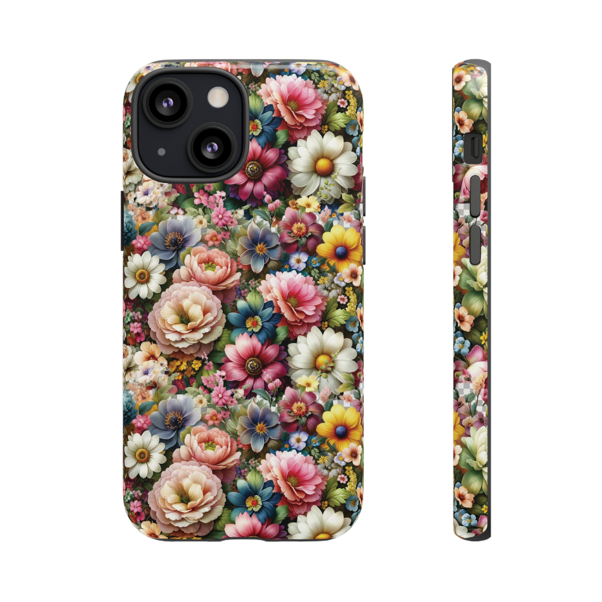 Floral Luxury Phone Tough Case Floral Elegant Durable Stylish for Modern Devices iPhone 15, Samsung iPhone Samsung Accessory Gift for Her.