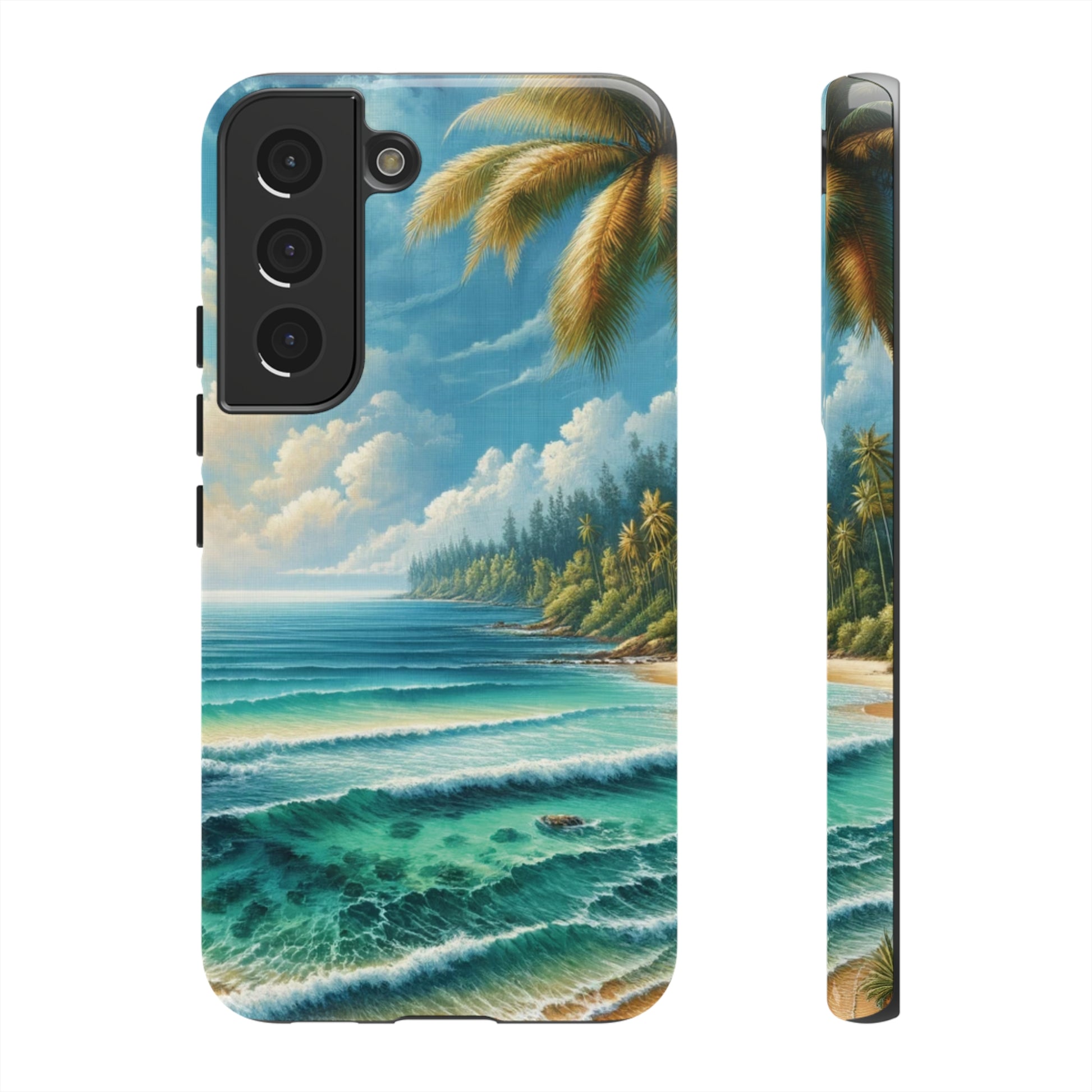 Coastal Serenity Ocean Beach View Protective Phone Case Gift for Her Phone 15, Samsung iPhone Samsung Gift for Her Case iPhone 15, Samsung iPhone Samsung Accessory Gift for Her.
