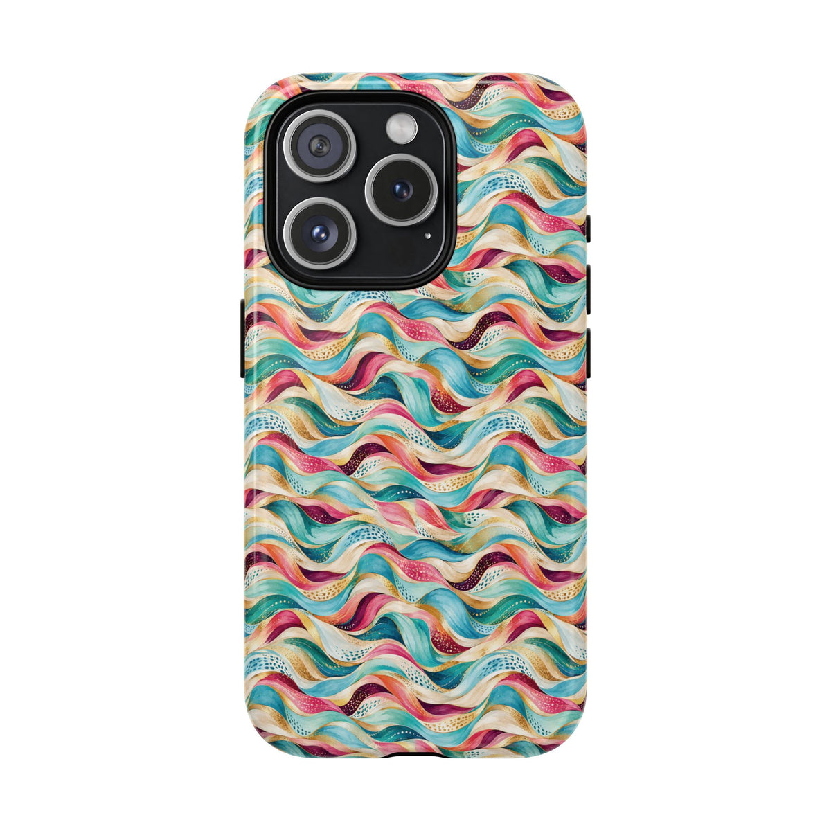 Colorful Wave MagSafe Tough Phone Case