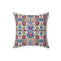 Kashubian Folk Art Pillow | Traditional Polish Floral Cushion | Decorative Throw Pillow for Sofa, Bed & Home Décor Accent Housewarming