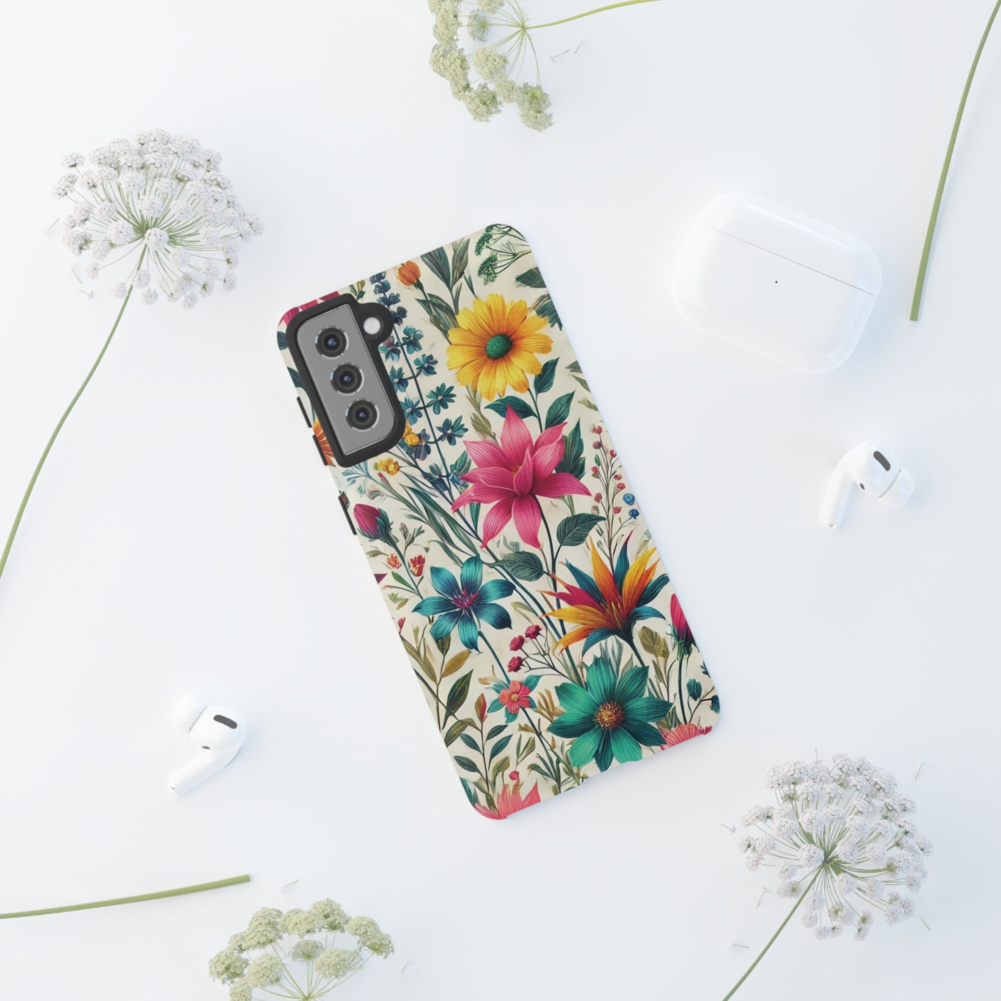 Wildflowers Boho Chic Design Phone Case - Stylish, Protective Cover for All Models Gift for Mom Accessory Gift for Her